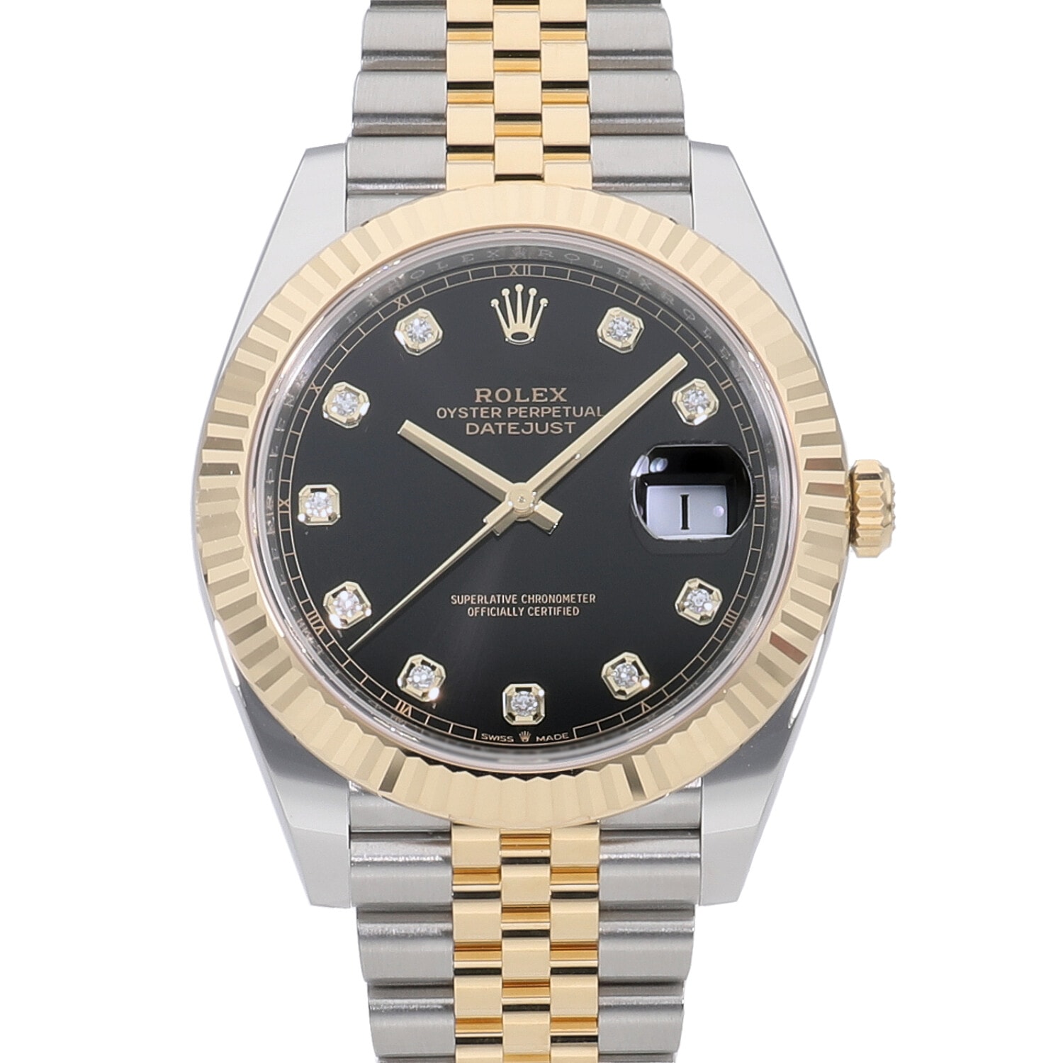 【正規品　ROLEX】デイトジャスト ダイヤ10P 116234G ブラック ROLEX（ロレックス）デイトジャスト 10Pダイヤ