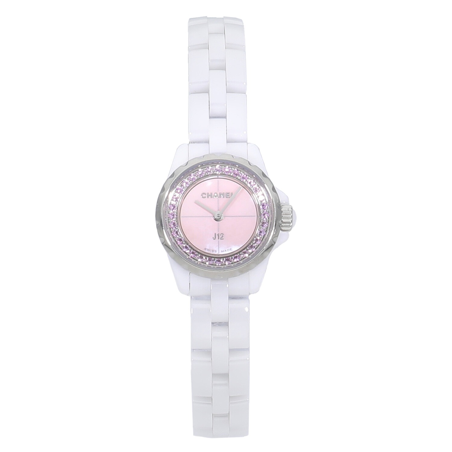 CHANEL シャネル/J12 XS ピンクサファイア/1200本限定/セラミックQZ/H5512/NQH*****/Aランク/92【中古】 CHANEL - CHANEL シャネル/J12 XS ピンクサファイア/1200本限定