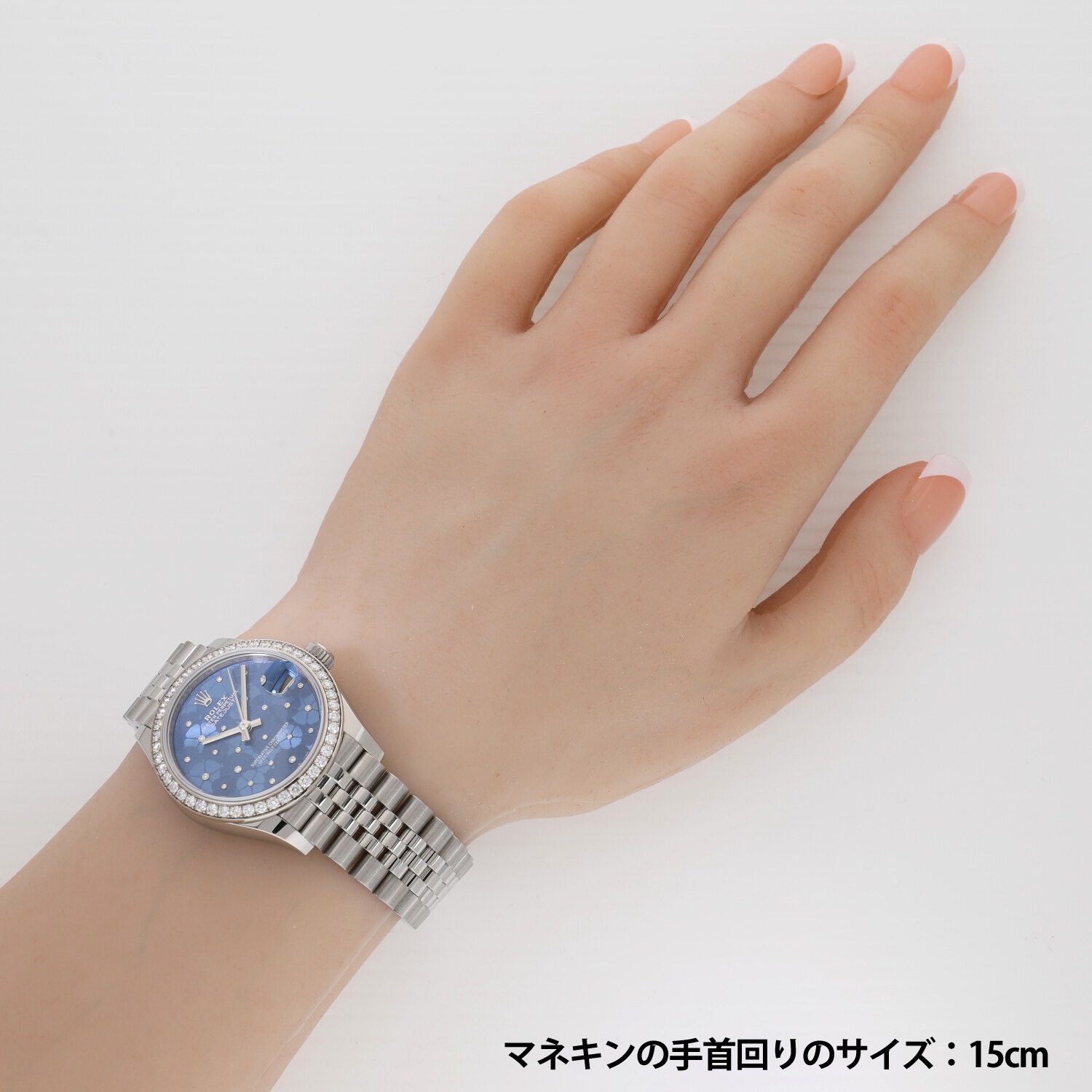 中古 ロレックス ROLEX 278384RBR ランダムシリアル ブルー ユニセックス 腕時計 ロレックス デイトジャスト 31 278384RBR ブルーフローラル