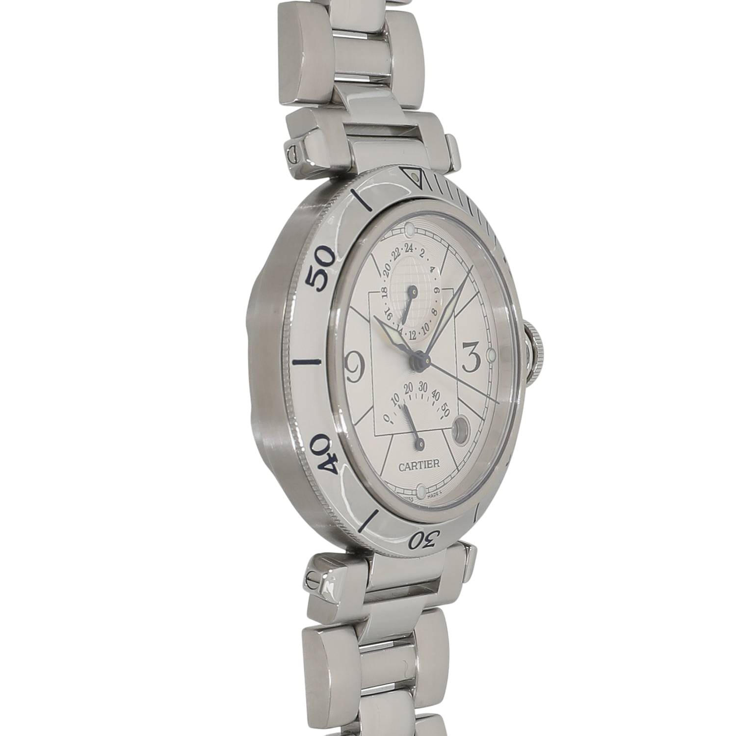 C11138 | [中古]カルティエ パシャ ドゥ カルティエ 38ミリ GMT パワー