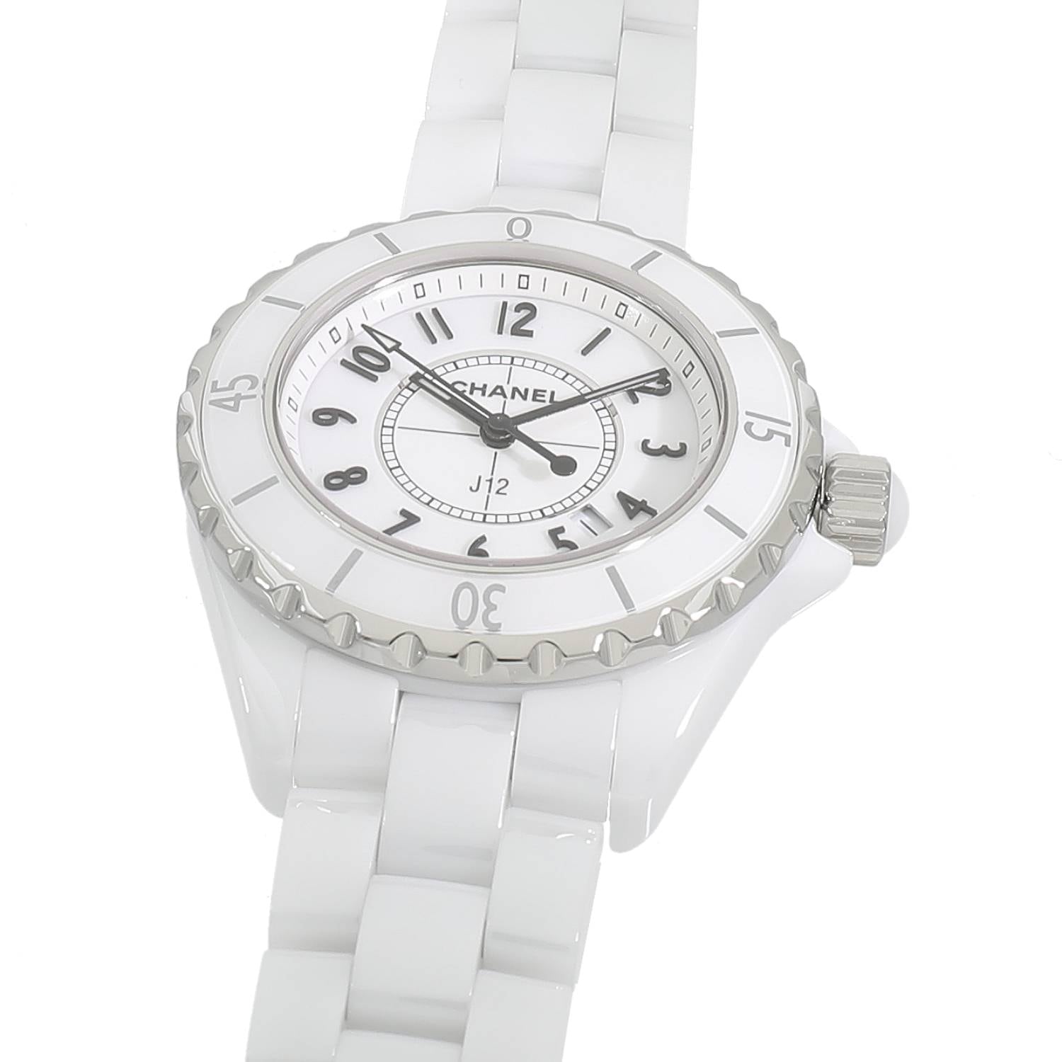 C20242 | [中古]シャネル J12 ホワイトセラミック 33MM H0968 ホワイト