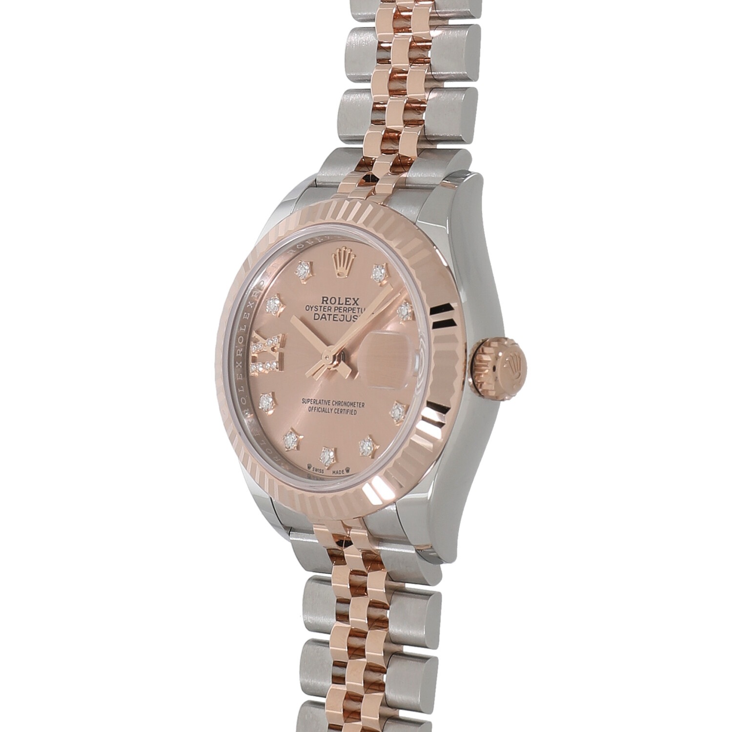 R5571 | [新品]ロレックス レディ デイトジャスト 28 ロゼカラー×9P