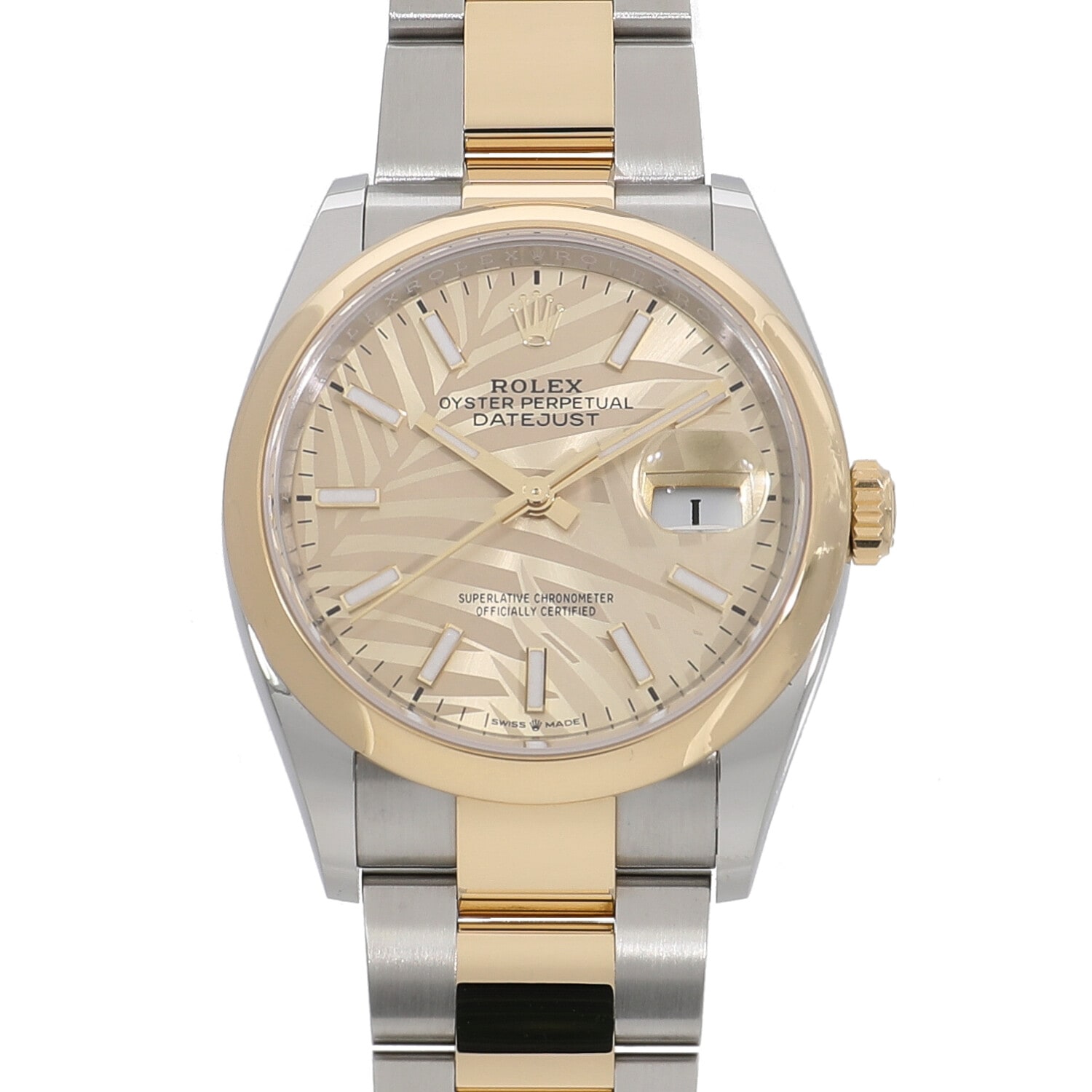 R8472 | [新品]ロレックス デイトジャスト 36 126203 ゴールデンパーム