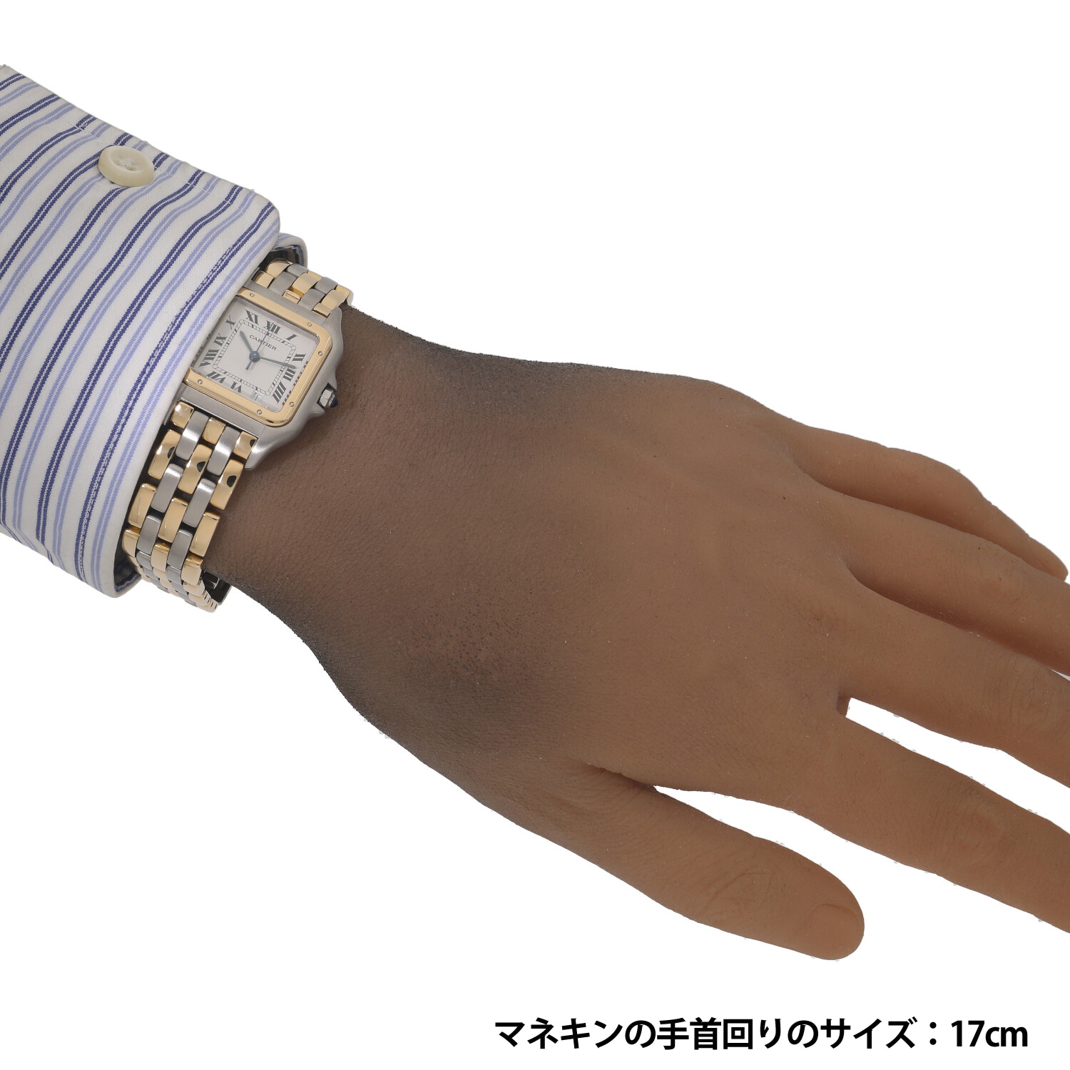 カルティエ パンテール 楽天市場】【極美品】 カルティエ パンテール MM 2ROW K18×SS