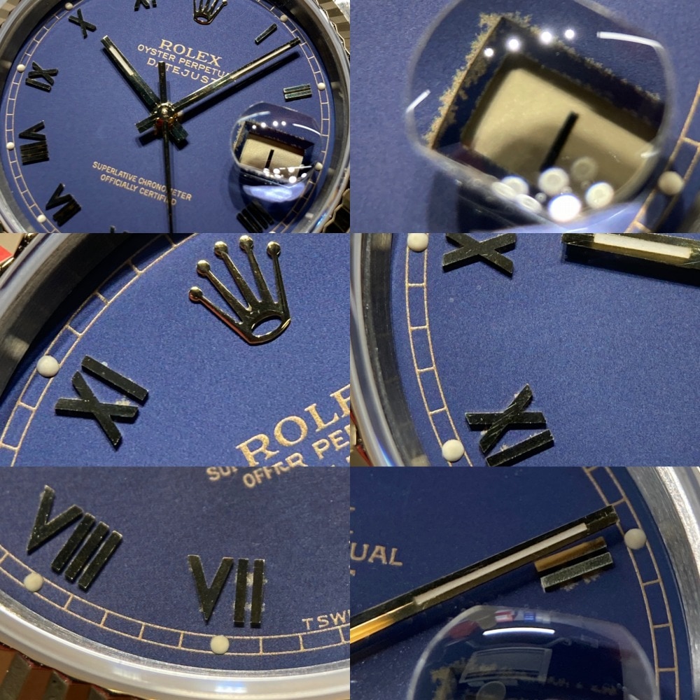 R10174 | [中古]ロレックス デイトジャスト 16233 E番 ブルー ローマ