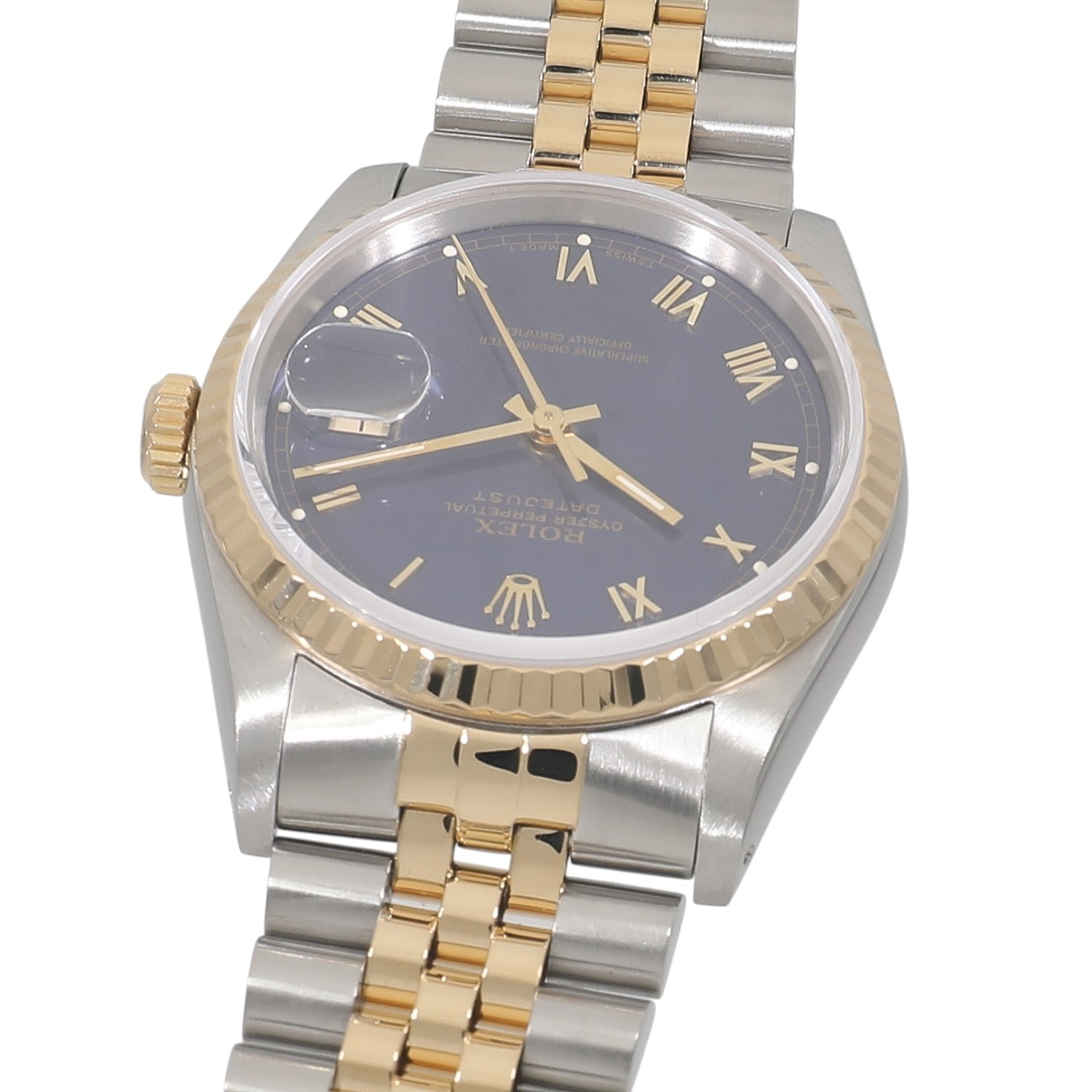 R10174 | [中古]ロレックス デイトジャスト 16233 E番 ブルー ローマ