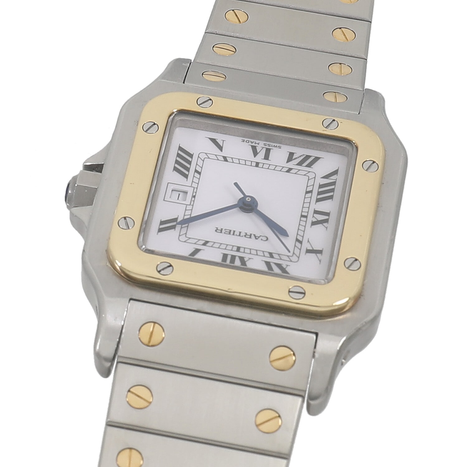 カルティエ　サントス C9774 | [中古]カルティエ サントス カレ LM 81036288 ホワイト