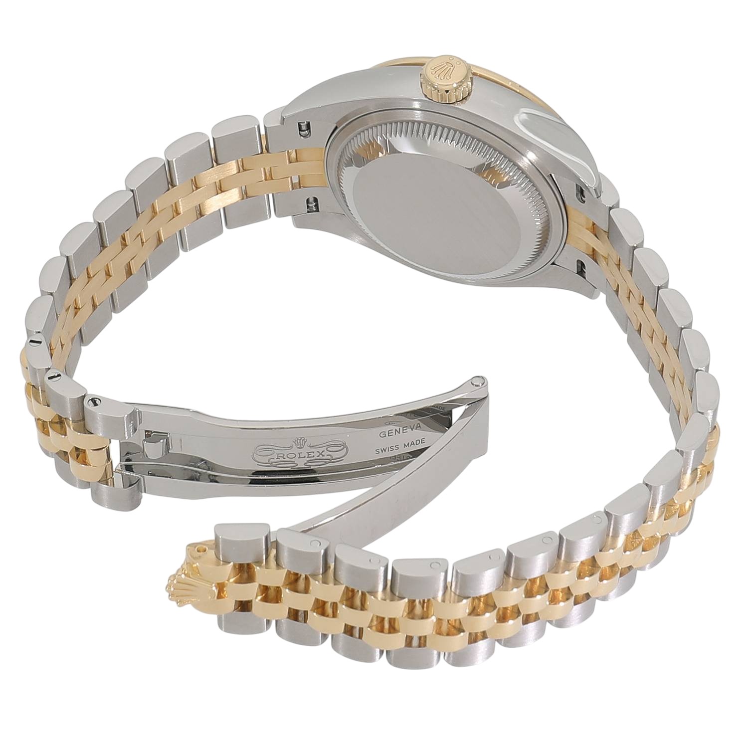 中古 ロレックス ROLEX 279383RBR ランダムシリアル シャンパン /ダイヤモンド レディース 腕時計 ROLEX - 中古 ロレックス ROLEX 279383RBR ランダムシリアル