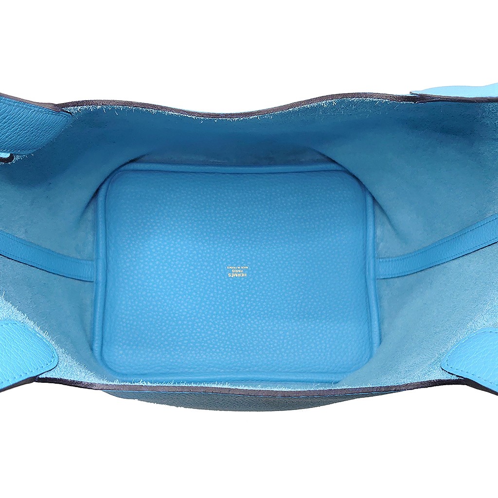 H3176 | [新品]エルメス ピコタン ロックMM トリヨンクレマンス ブルー 