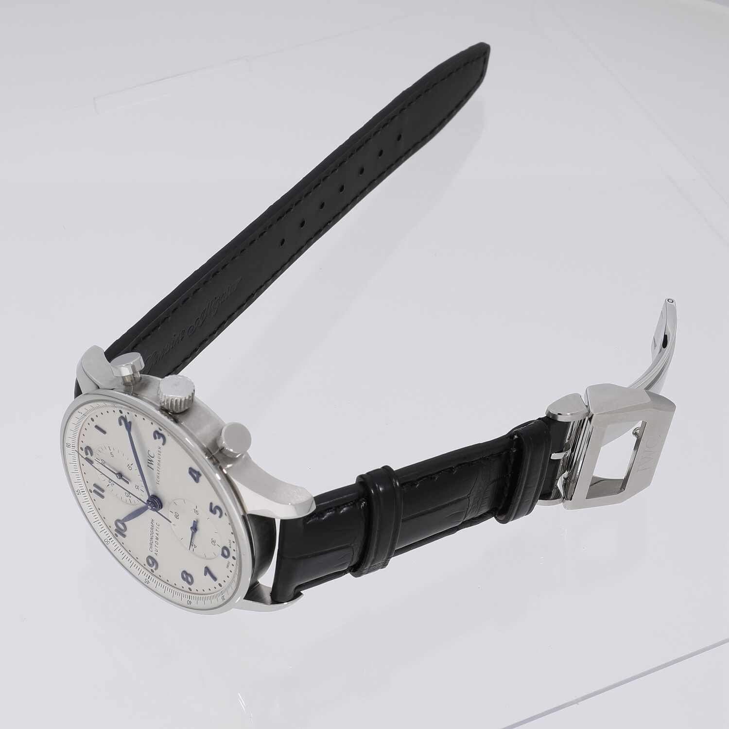 [中古]IWC ポルトギーゼ クロノグラフ シルバー IW371446 メンズ