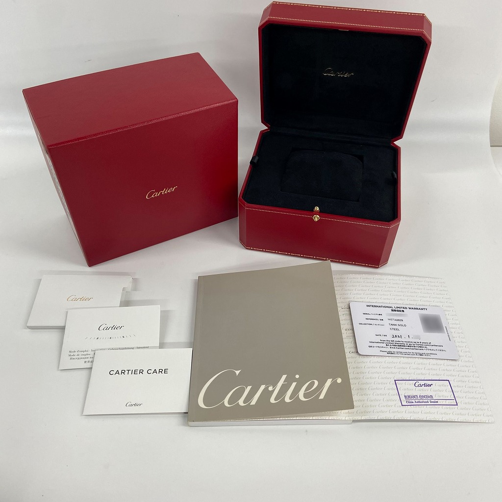 C7376 | [中古]カルティエ タンクソロ XL WSTA0029 シルバー メンズ