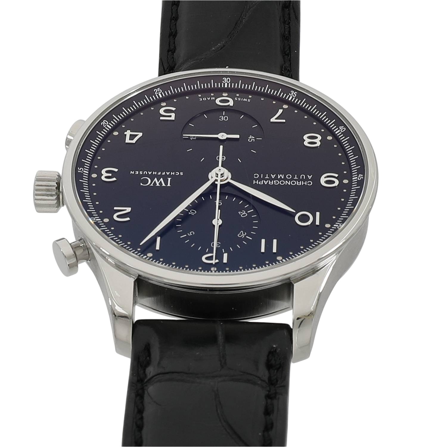 最終価格　IWC ポルトギーゼ　純正尾錠　18mm I11030 | [中古]IWC ポルトギーゼ クロノグラフ IW371609 ブラック