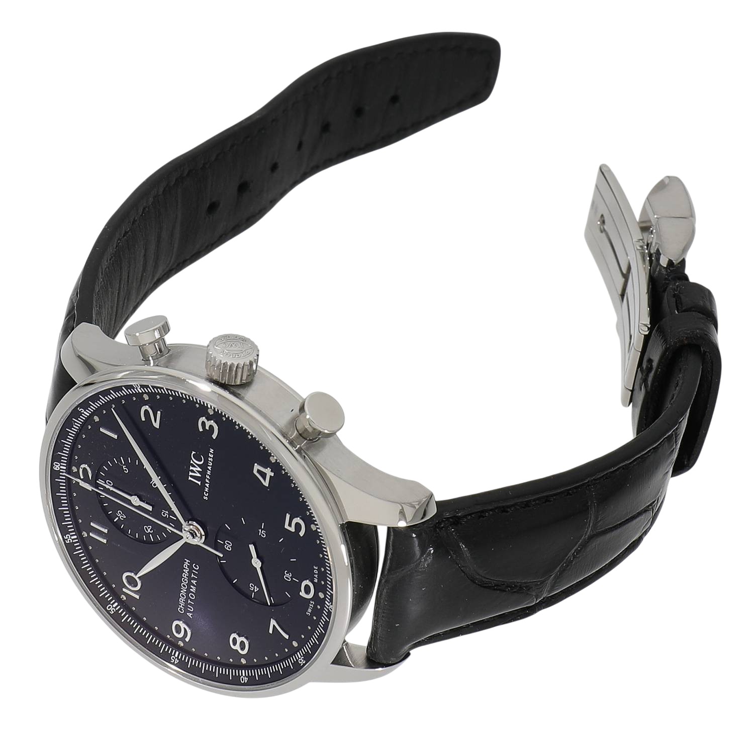 I11030 | [中古]IWC ポルトギーゼ クロノグラフ IW371609 ブラック