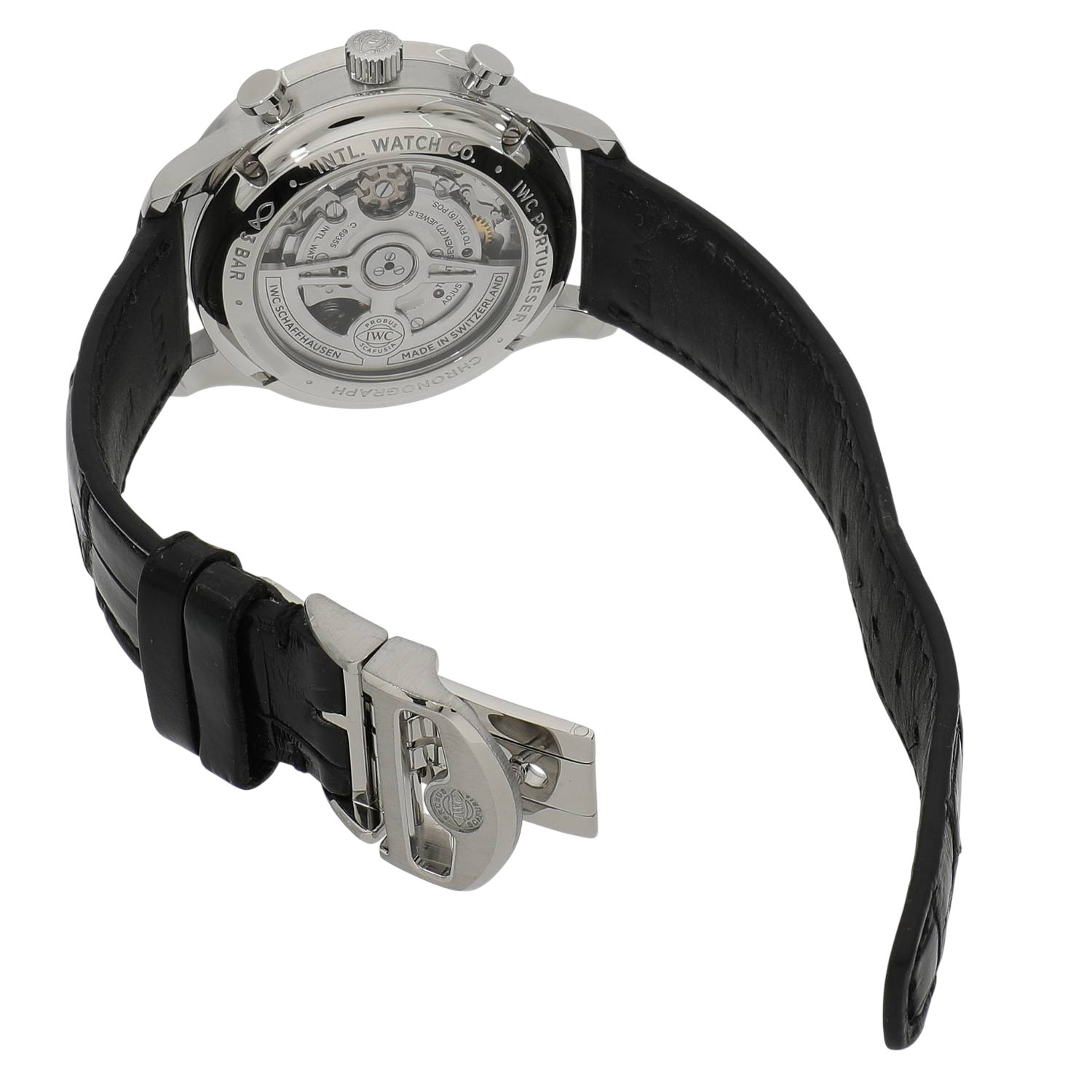 I11030 | [中古]IWC ポルトギーゼ クロノグラフ IW371609 ブラック