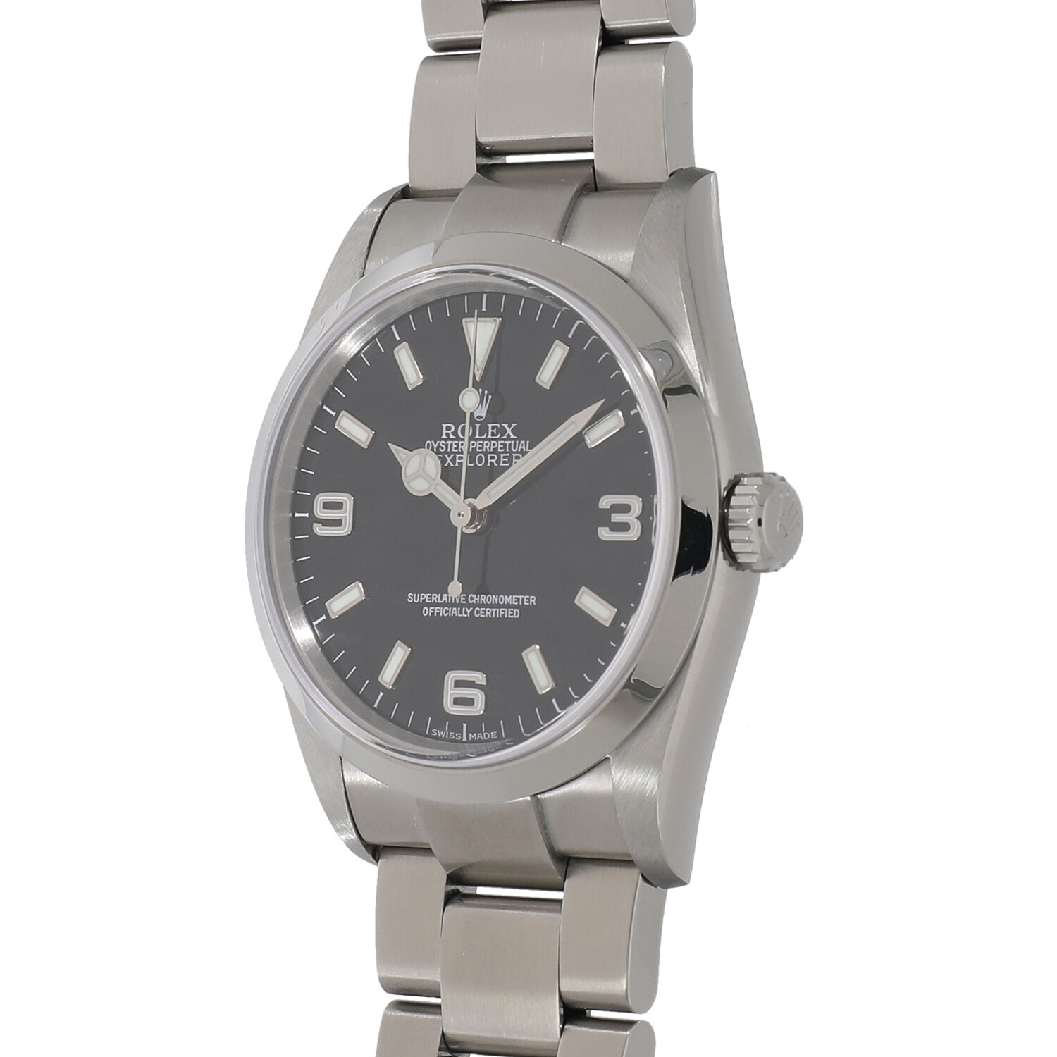 R7977 | [中古]ロレックス エクスプローラー I 114270 F番 ブラック  