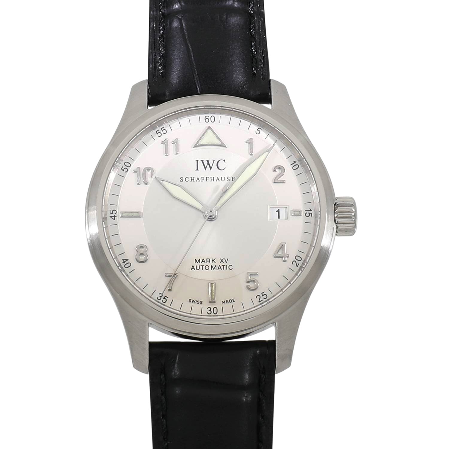 IWC スピットファイア　自動巻き時計 機械式　 シルバー ホワイト文字盤 IWC スピットファイア 自動巻き時計 機械式 シルバー ホワイト文字盤