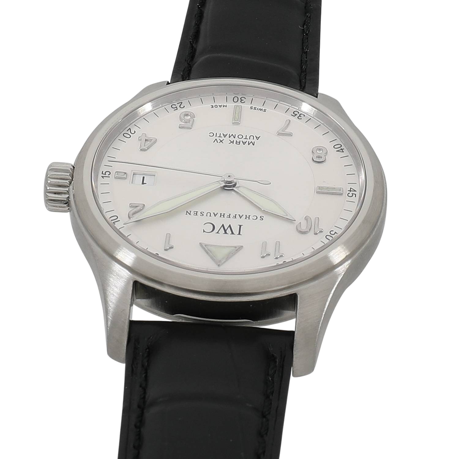 IWC スピットファイア　自動巻き時計 機械式　 シルバー ホワイト文字盤 IWC スピットファイア 自動巻き時計 機械式 シルバー ホワイト文字盤