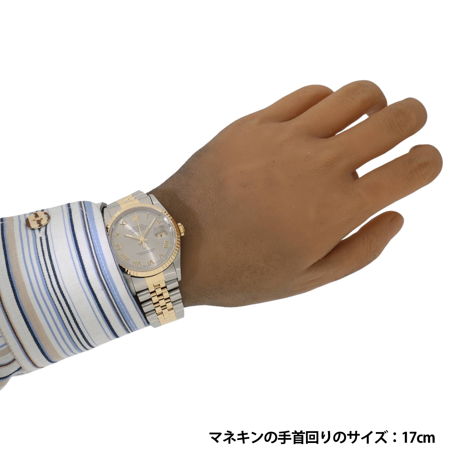 R60190 | [中古]ロレックス デイトジャスト 16233 W番 グレーローマ