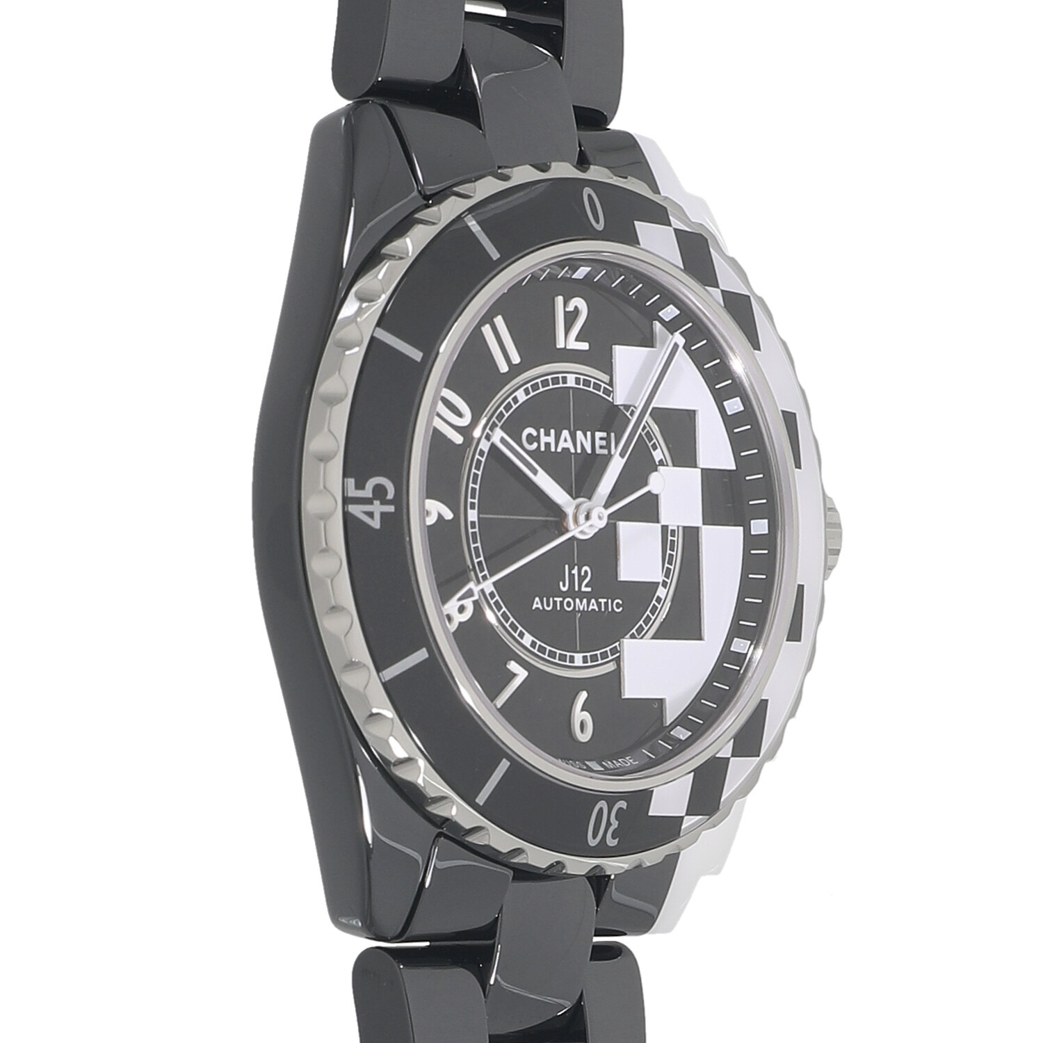 C9878 | [中古]シャネル J12 サイバネティック H7988 ブラック