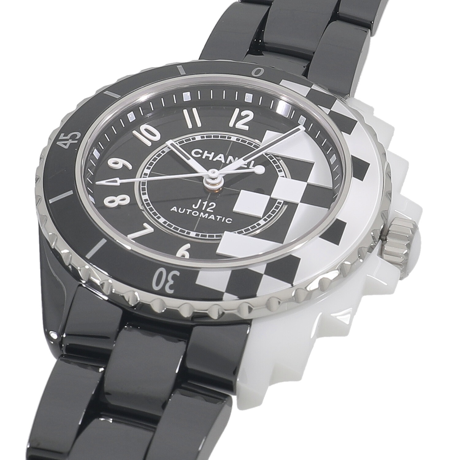 C9878 | [中古]シャネル J12 サイバネティック H7988 ブラック