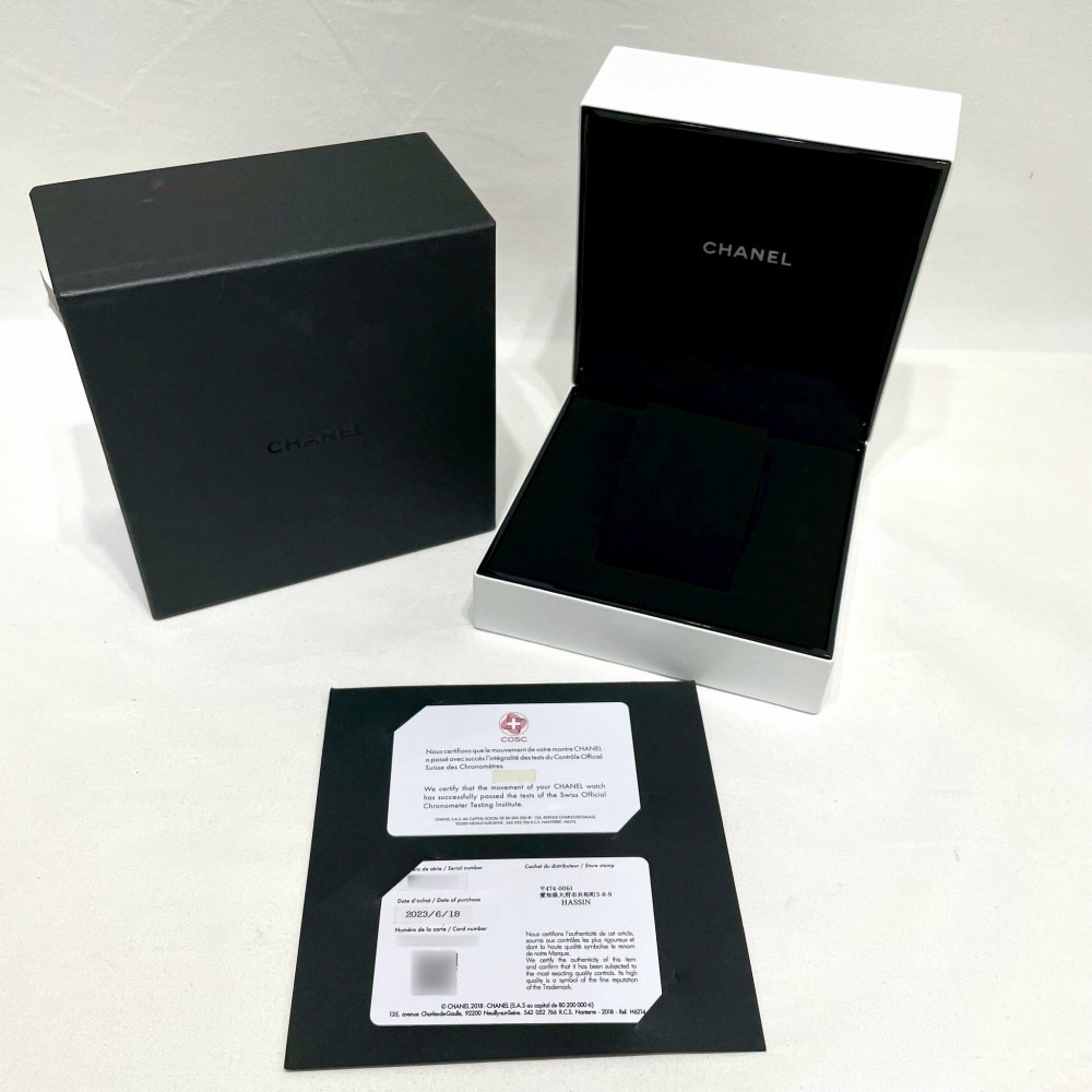 C9878 | [中古]シャネル J12 サイバネティック H7988 ブラック