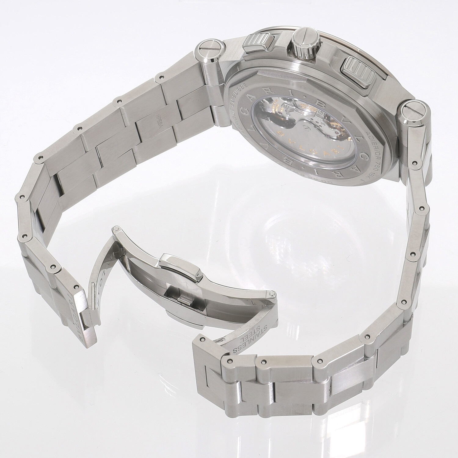 中古)BVLGARI ブルガリ ディアゴノ カリブロ 303 DG42BSSDCH