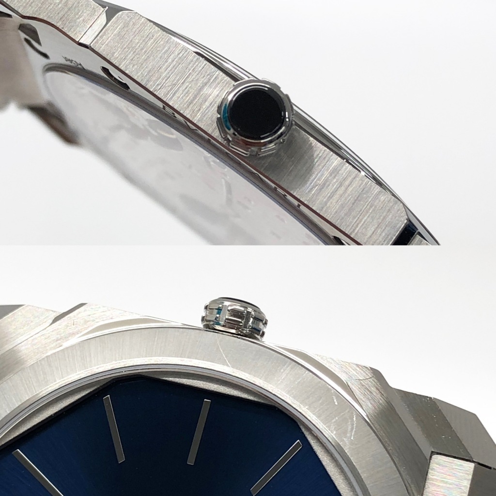 B5980 | [中古]ブルガリ オクト フィニッシモ ブルー 103431 メンズ