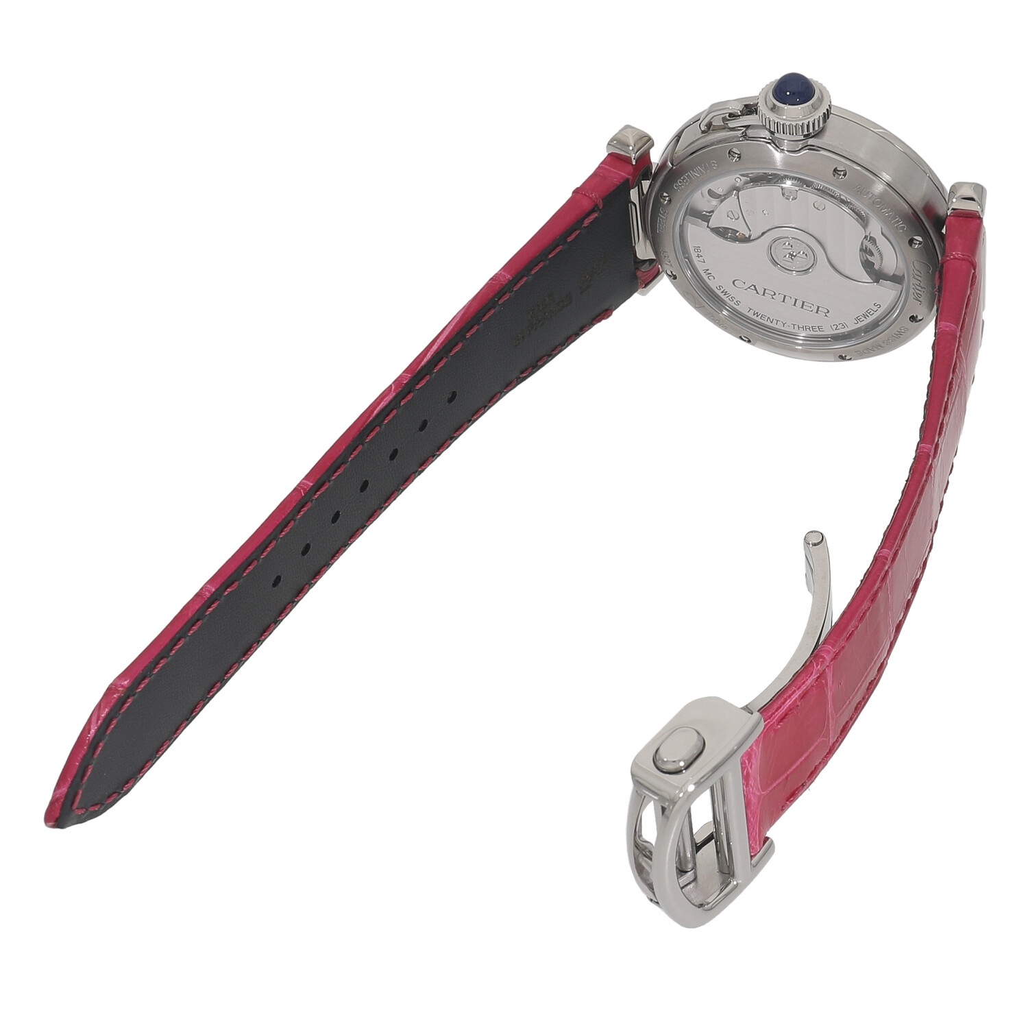 カルティエ パシャ35mm WSPA0012 純正ストラップ&バックルセット C6711 | [新品]カルティエ パシャ ドゥ カルティエ シルバー