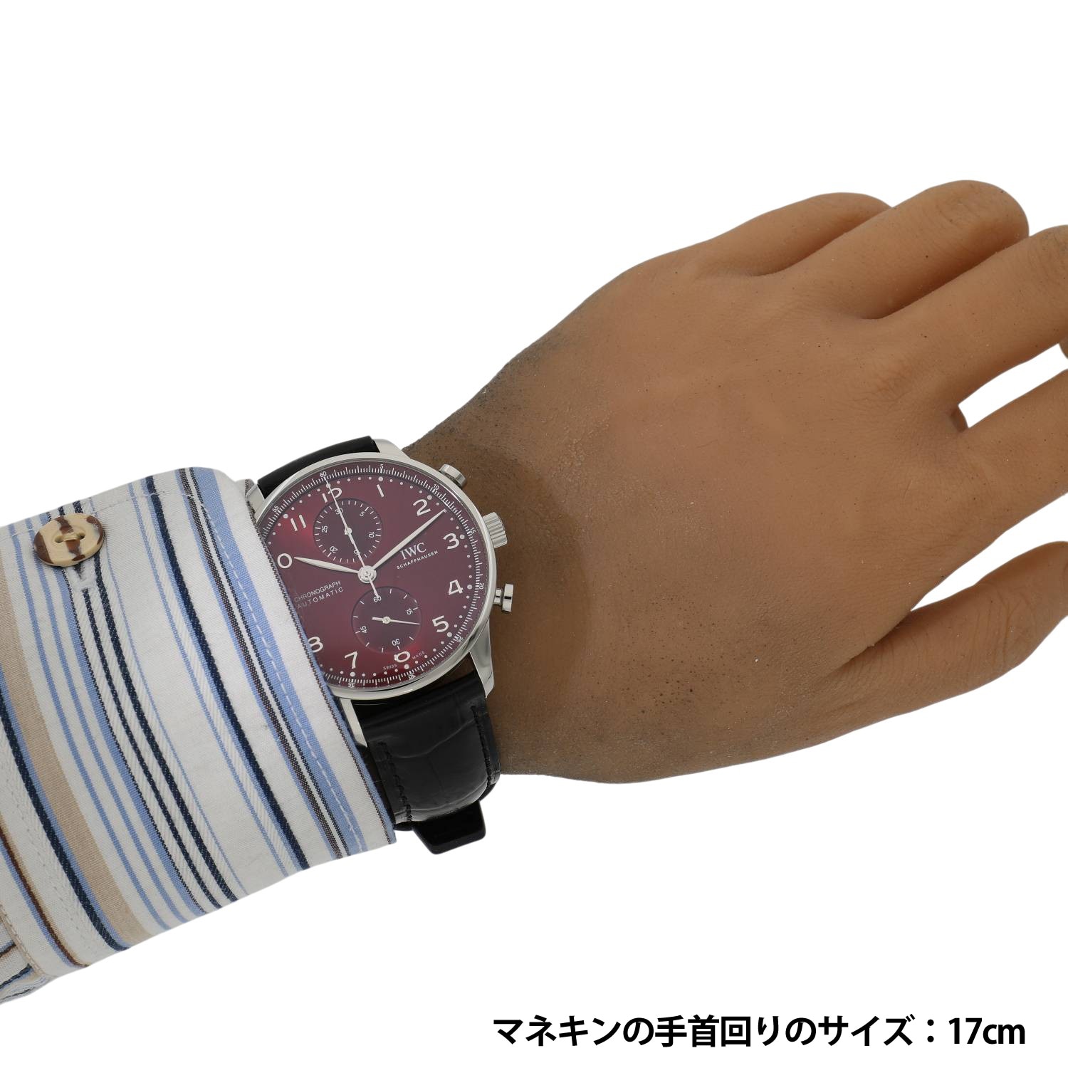 I60044 | [中古]IWC ポルトギーゼ クロノグラフ IW371616 バーガンディ