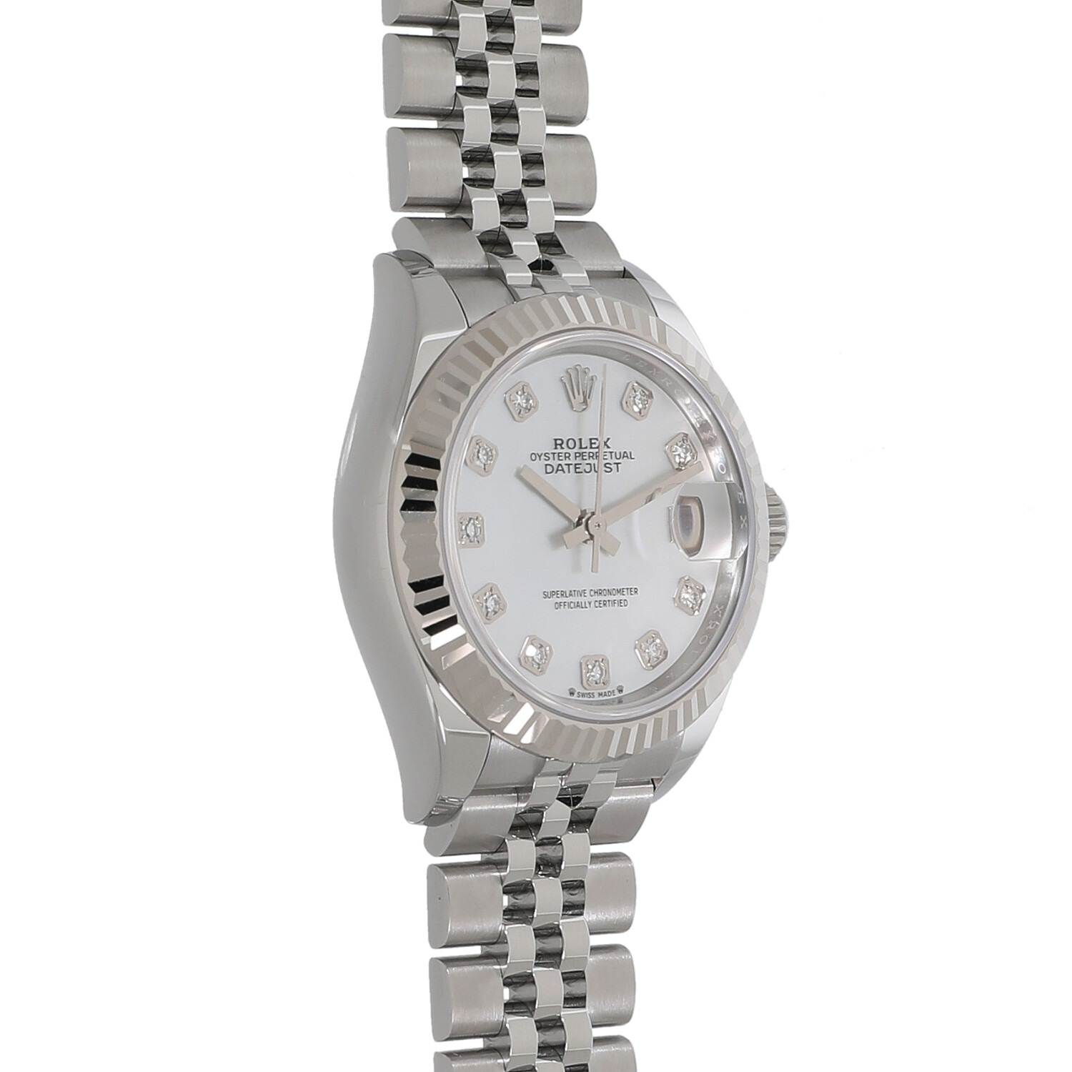 【正規品　ROLEX】デイトジャスト ダイヤ10P 新品✨Rolex ロレックス デイトジャスト28 マザーオブパール 10P