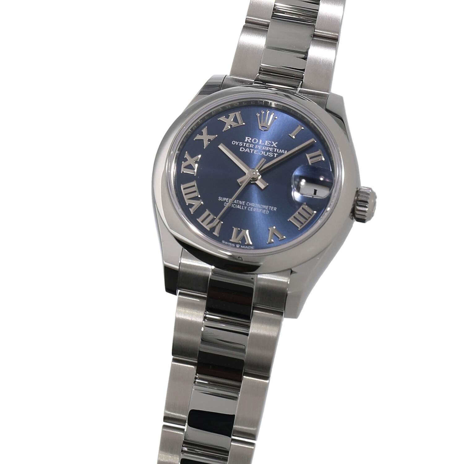 ロレックス デイトジャスト 31 278240 ライトブラック ローマ レディース 未使用 送料無料 腕時計 ロレックス デイトジャスト31 278240 ブラック ローマ 3列 オイスター