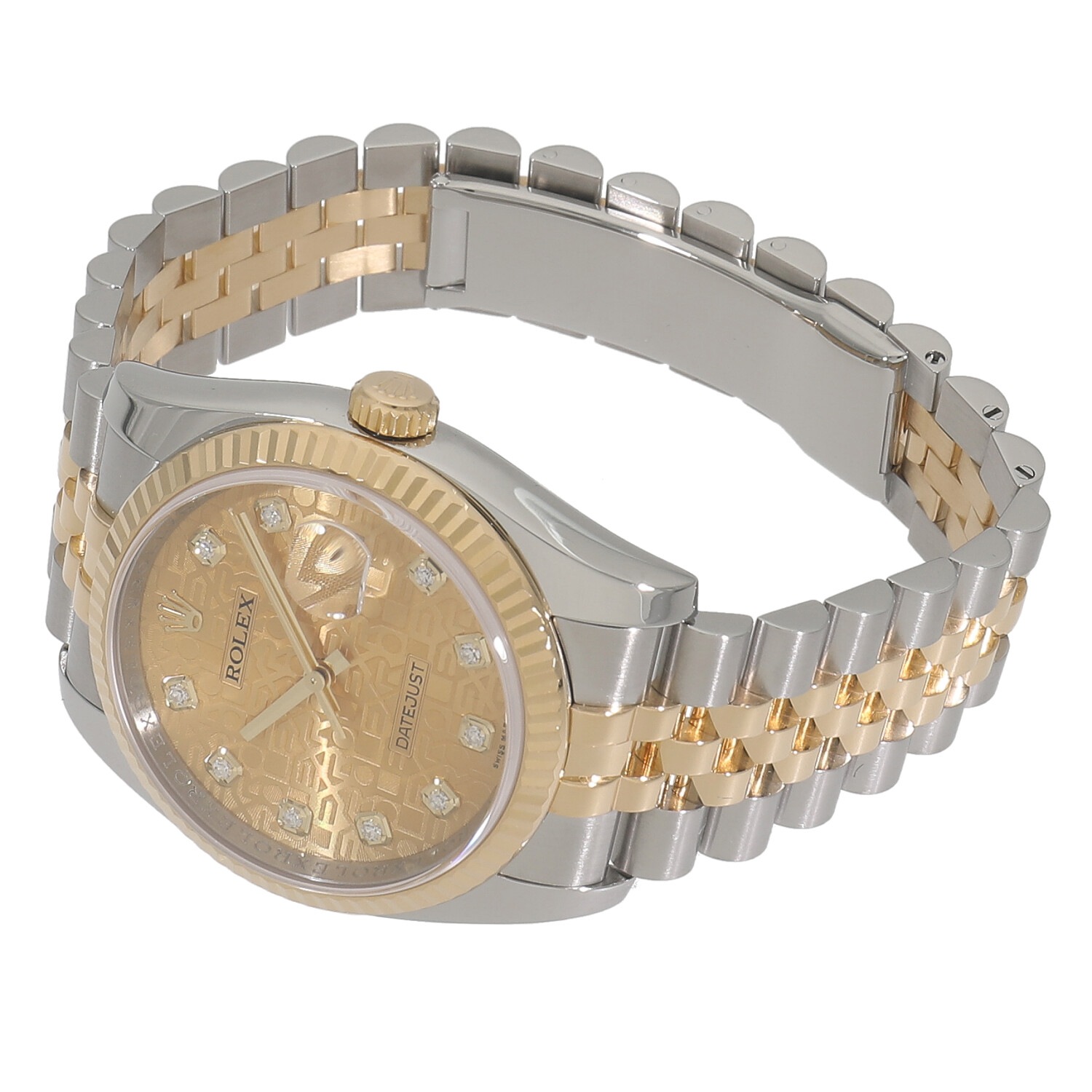 並行輸入 ROLEX 腕時計 26mm イエローゴールド コンビ ROLEX