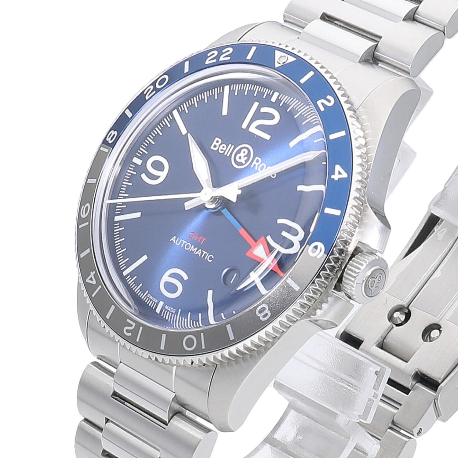 1983 | [新品]ベル&ロス BR V2-93 GMT BRV293-BLU-ST/SST メンズ