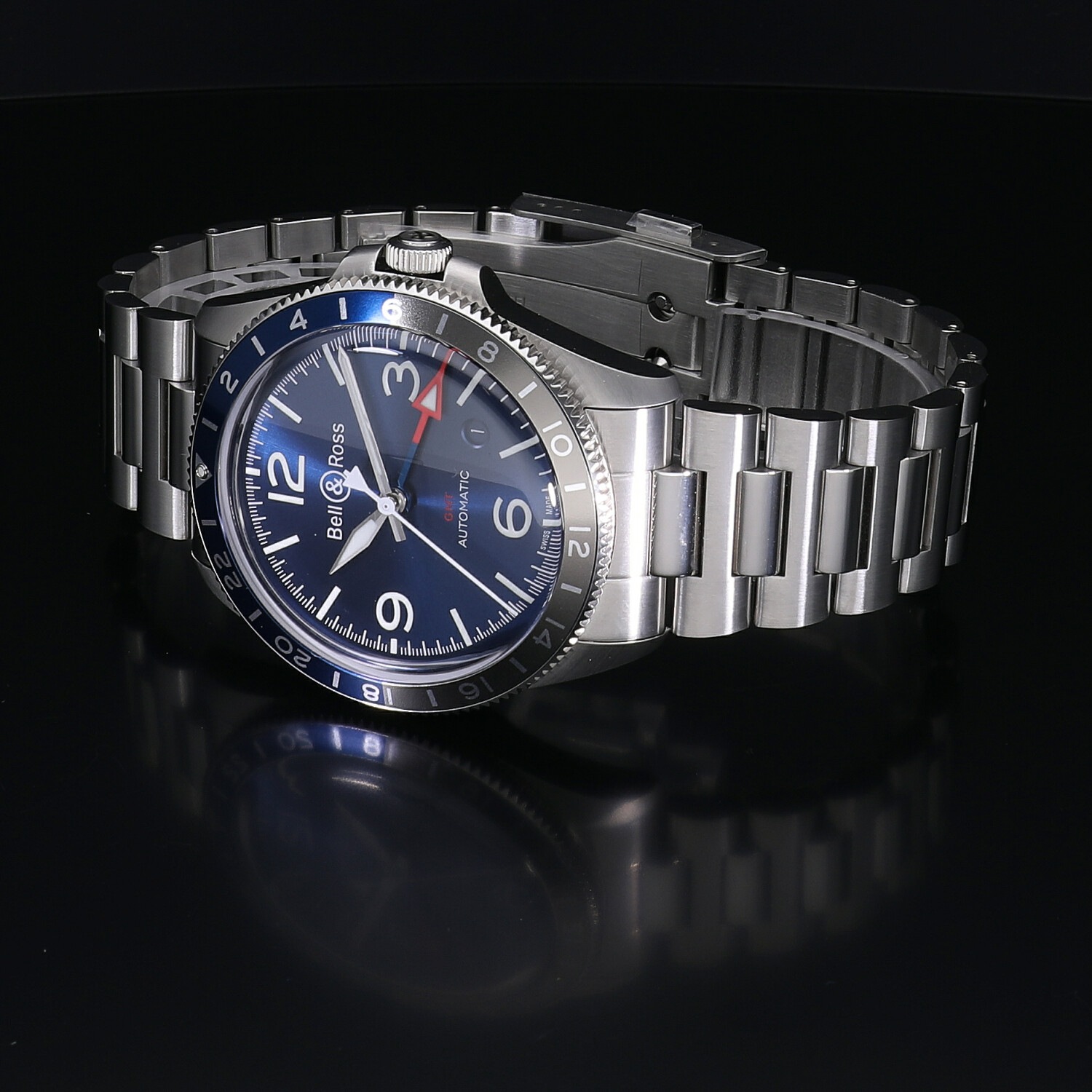 1983 | [新品]ベル&ロス BR V2-93 GMT BRV293-BLU-ST/SST メンズ