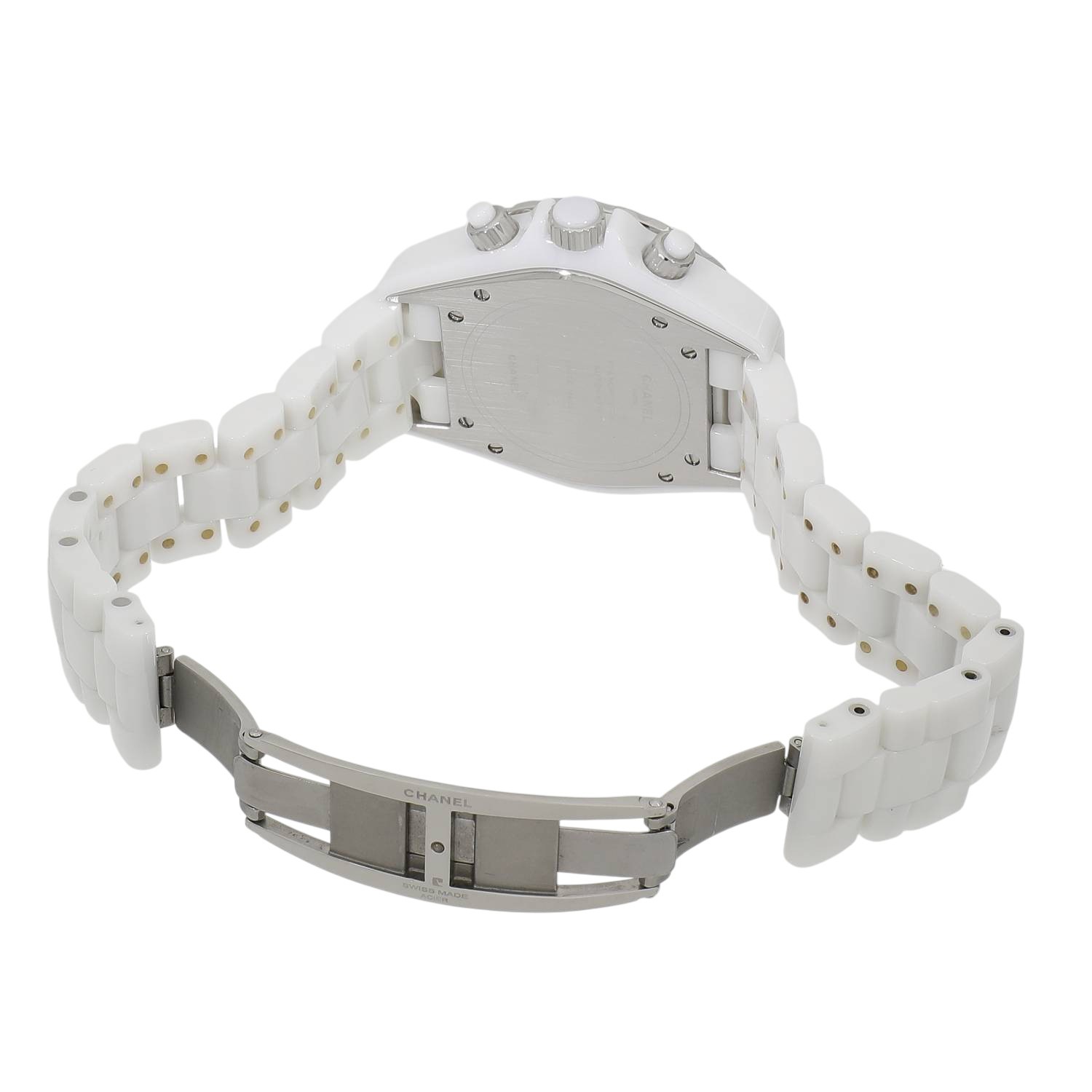 C20009 | [中古]シャネル J12 クロノグラフ H1007 ホワイト メンズ