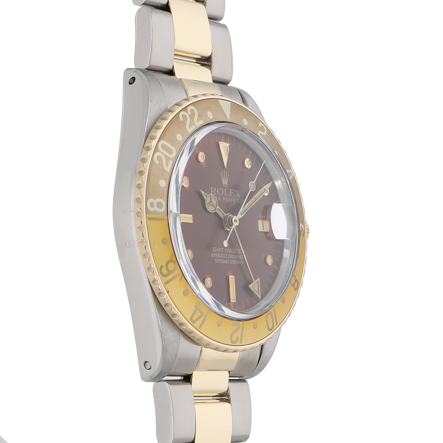 R6684 | [中古]ロレックス GMTマスター ブラウン×フジツボ 16753 69番
