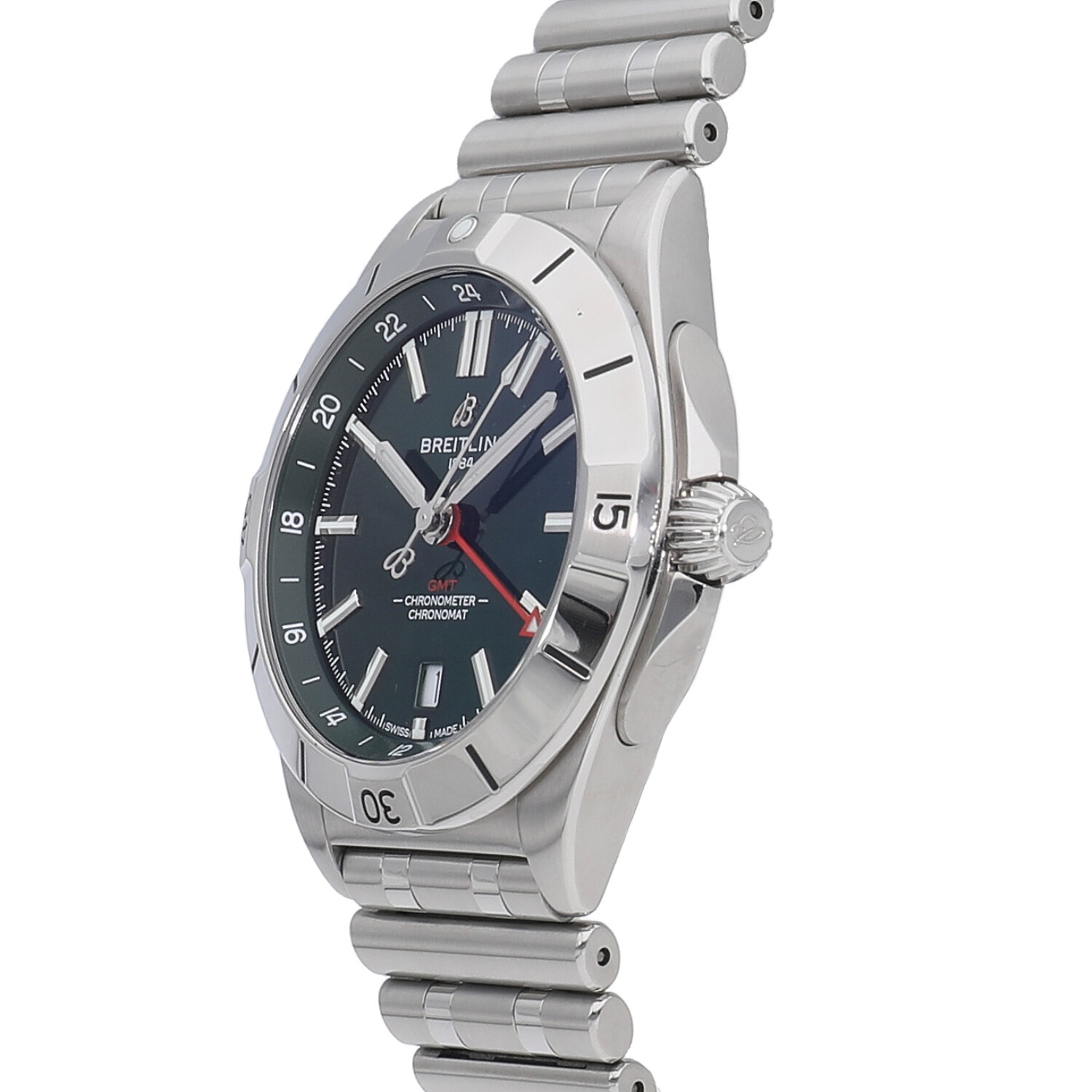 [中古]ブライトリング クロノマット オートマチック GMT 40 グリーン A32398101L1A1 / A32398 メンズ