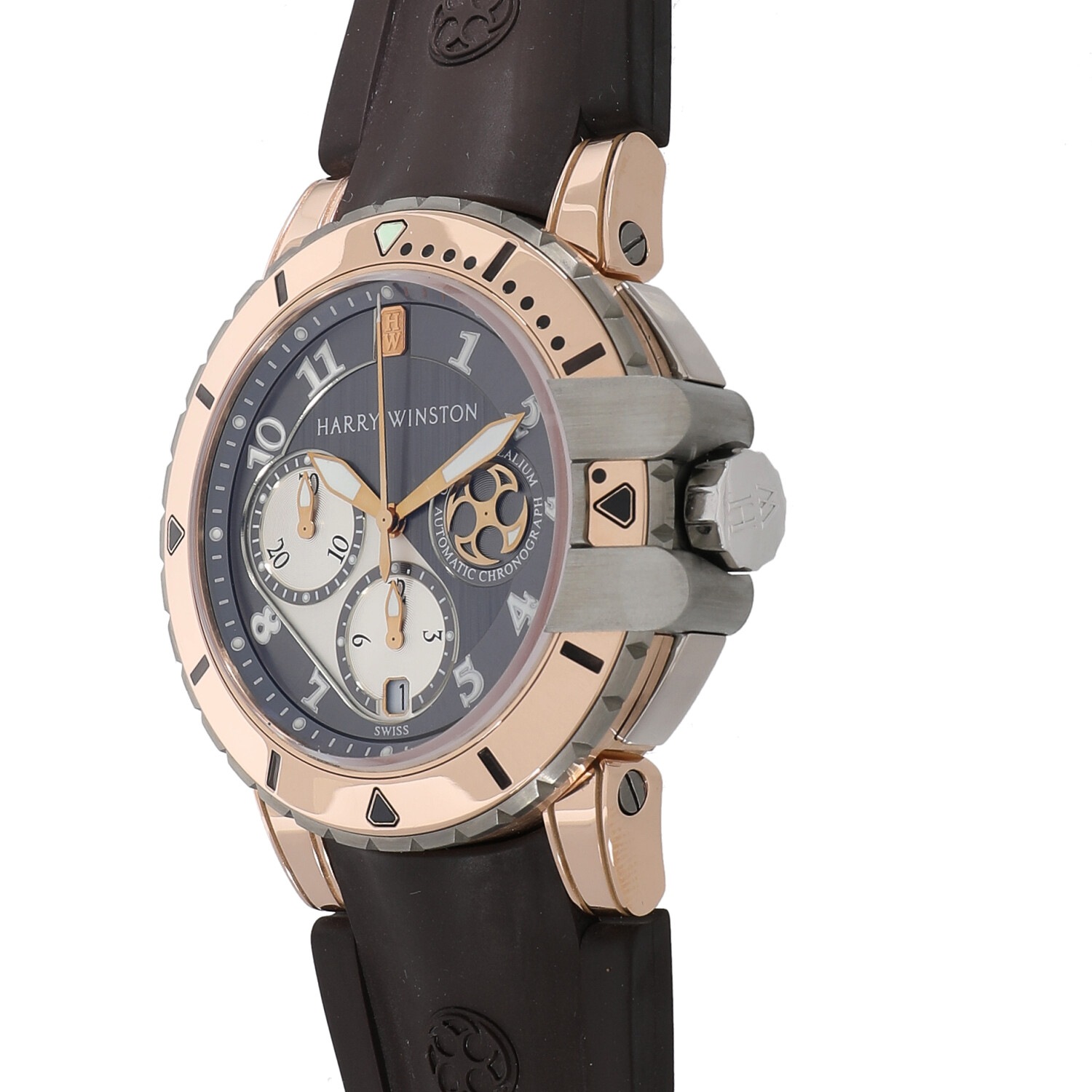 H8285 | [中古]ハリーウィンストン オーシャン ダイバー クロノグラフ