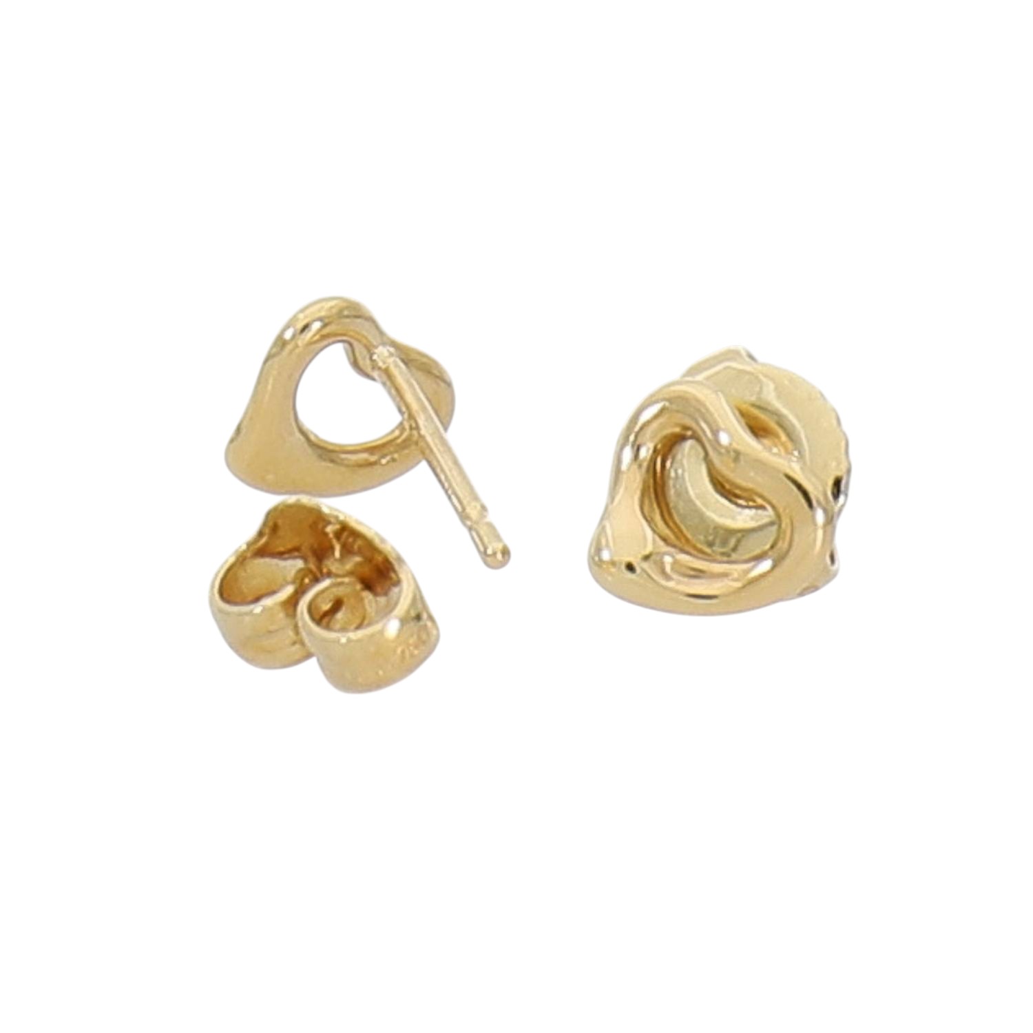 T30057 | [中古]ティファニー オープンハート ピアス イエローゴールド