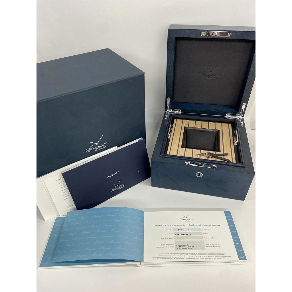 B6789 | [中古]ブレゲ マリーン 5517 グレー 5517TI/G2/5ZU メンズ