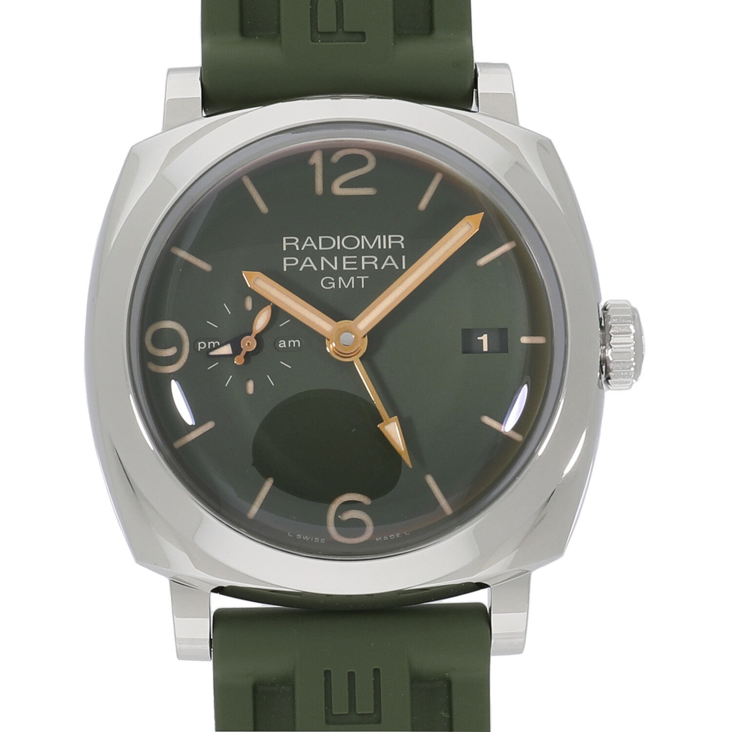 PANERAI Luminor Marina ミリタリーグリーンラバーベルト PANERAI Luminor Marina ミリタリーグリーンラバーベルト