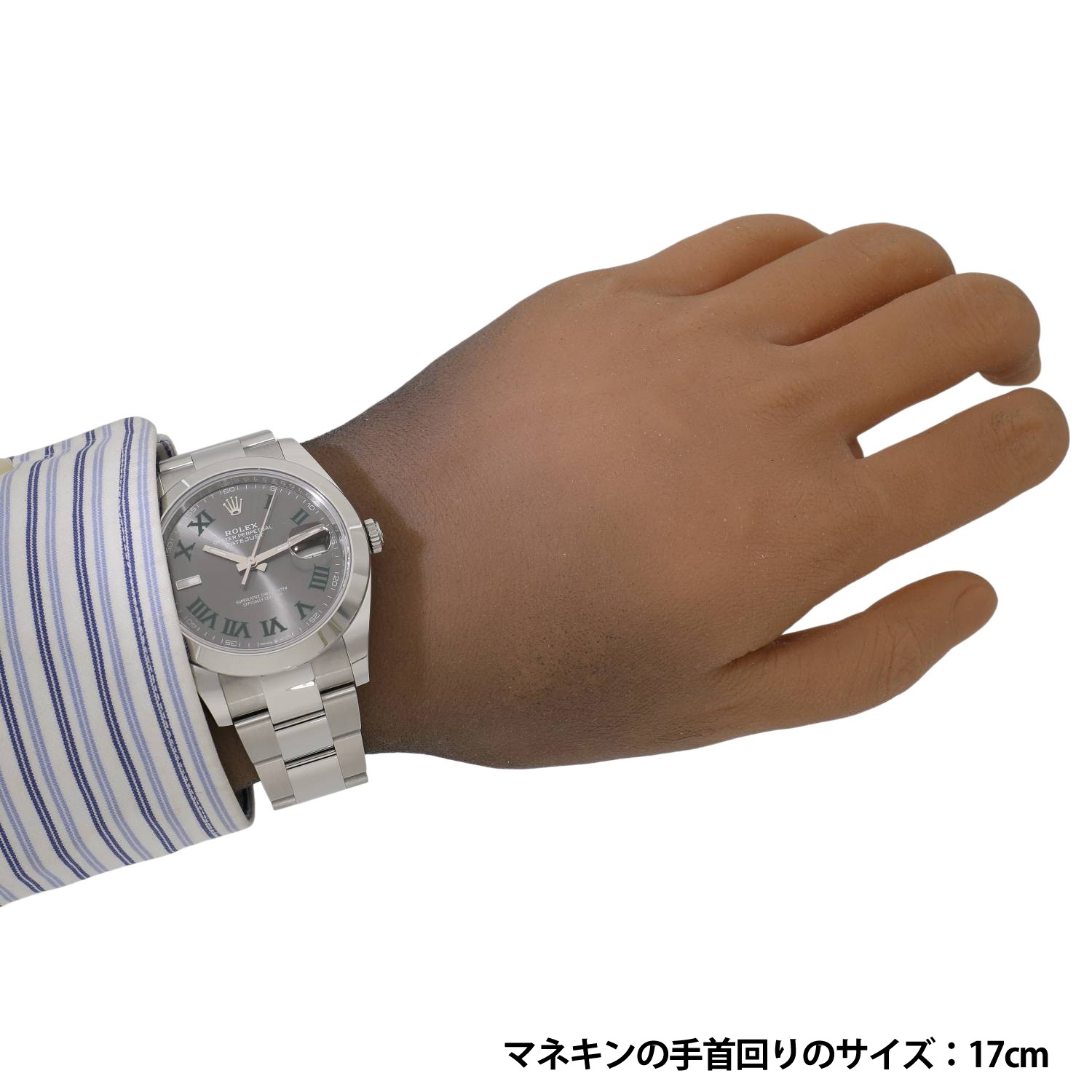 R11077 | [新品]ロレックス デイトジャスト 41 126300 スレート ローマ 