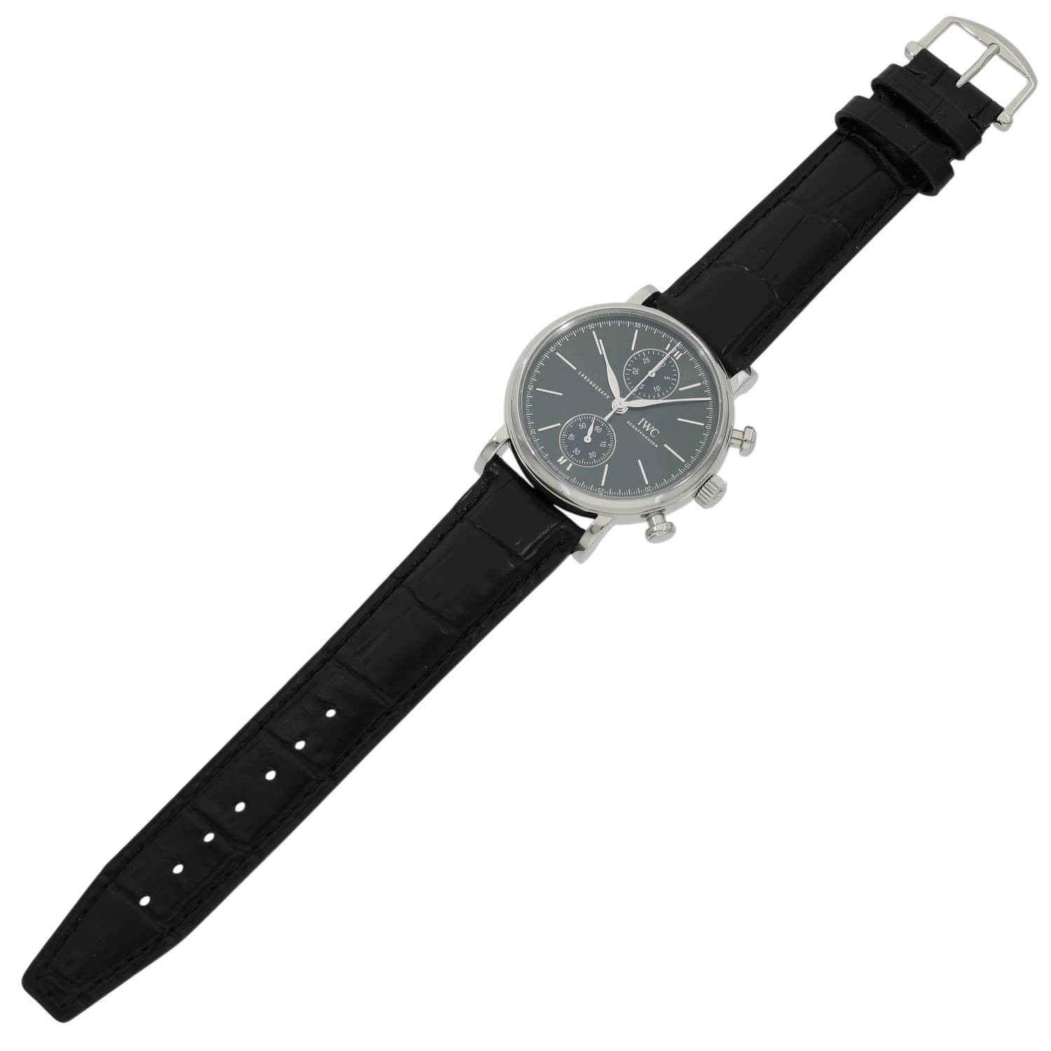 I11888 | [中古]IWC ポートフィノ クロノグラフ 39 IW391405 グリーン