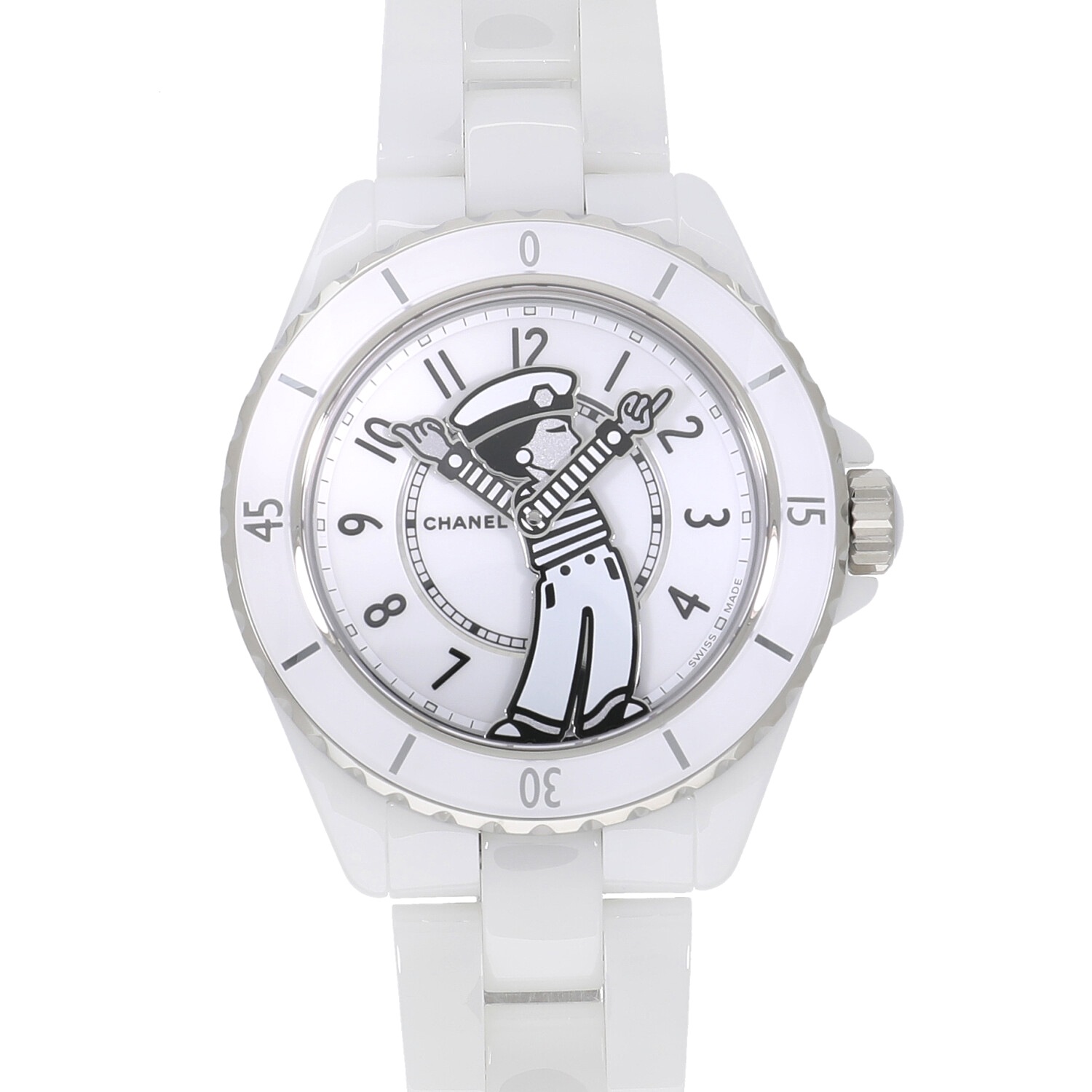 C7093 | [新品]シャネル マドモアゼル J12 ラパウザ 38MM H7481