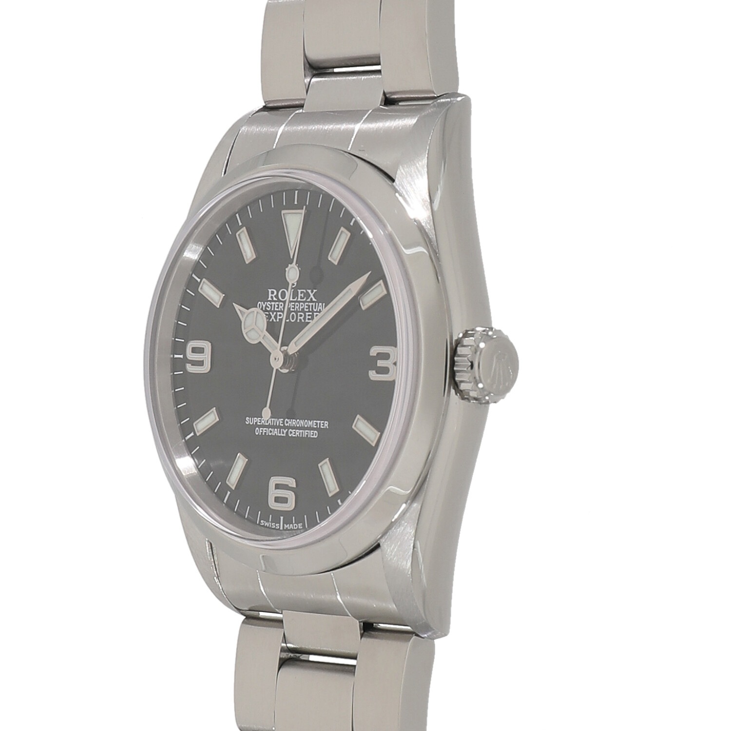 R9393 | [中古]ロレックス エクスプローラー I 14270 P番 ブラック  