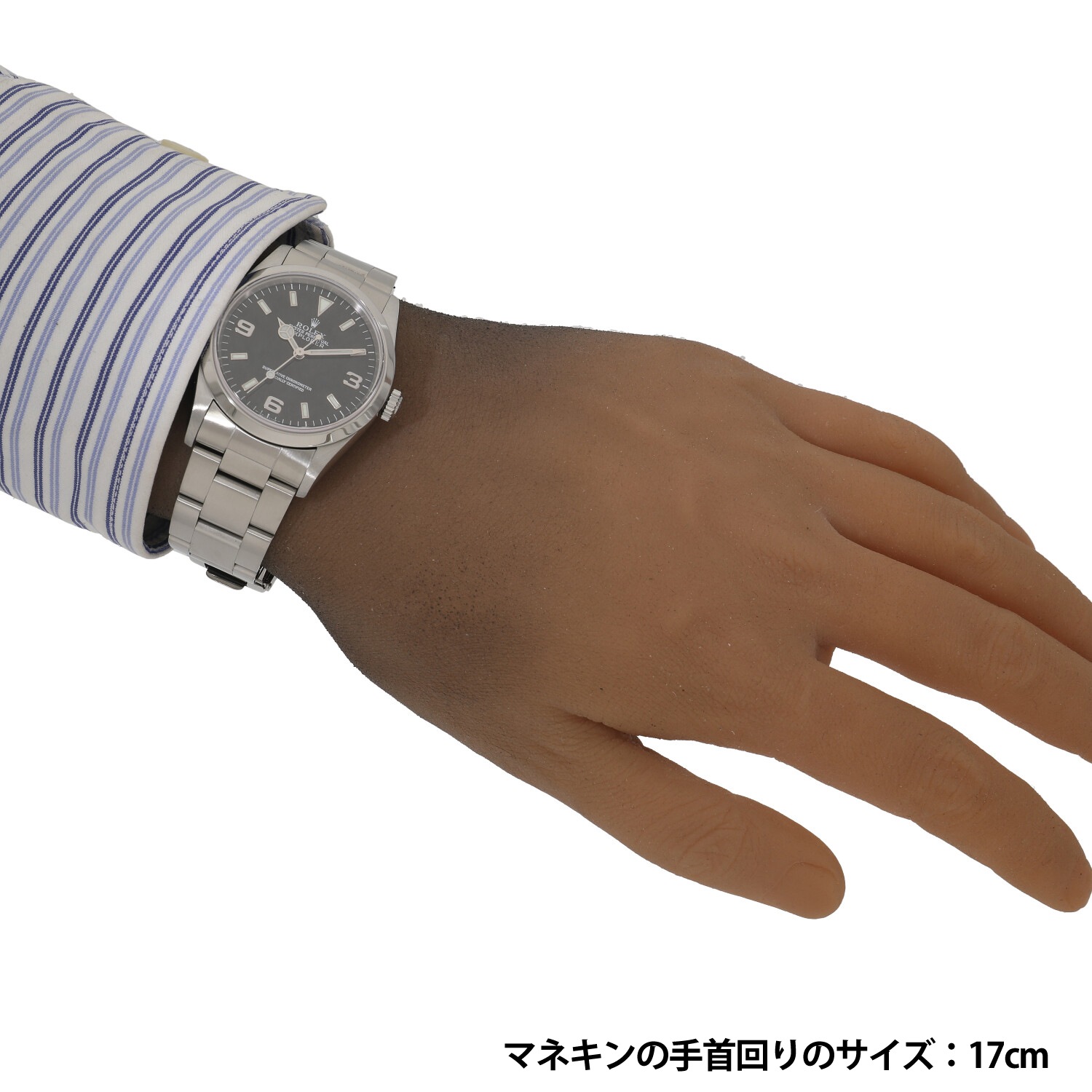 R9393 | [中古]ロレックス エクスプローラー I 14270 P番 ブラック  