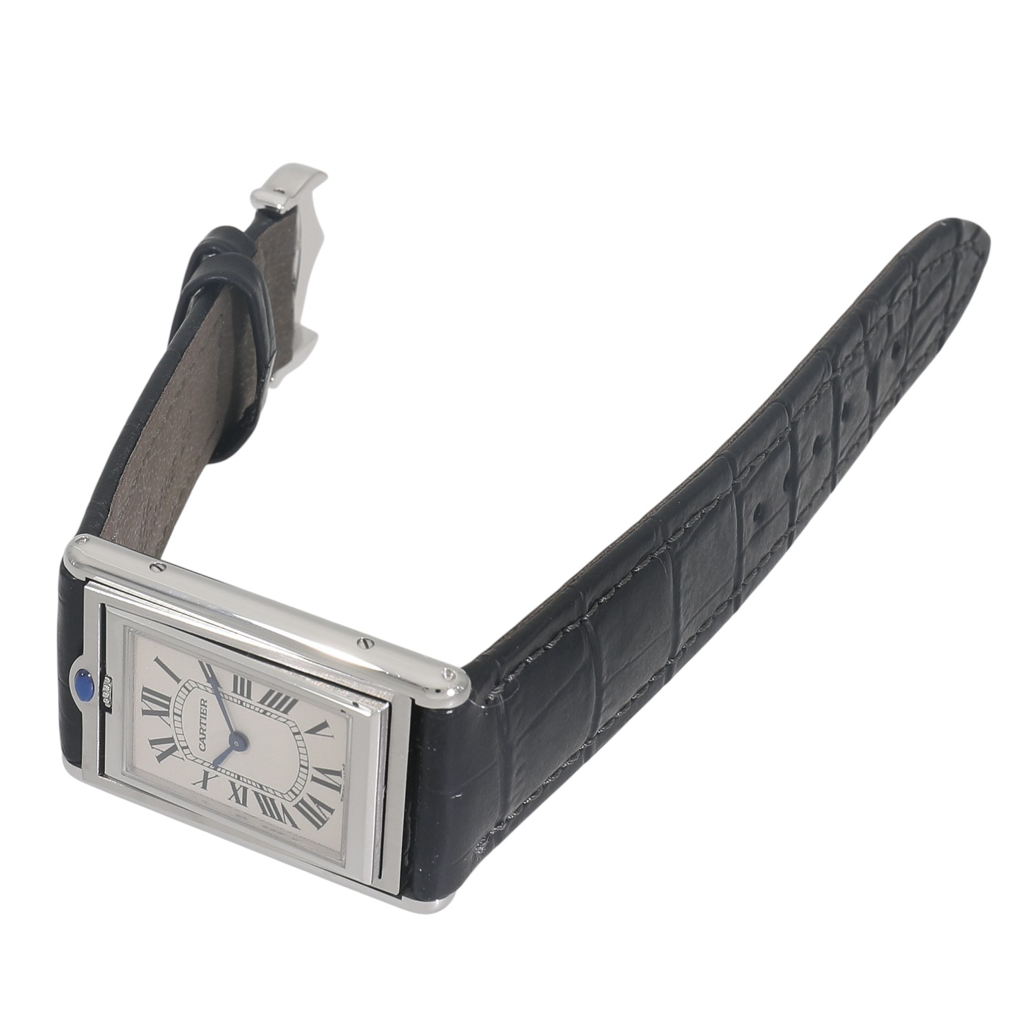 箱　証明書　タンクバスキュラント SM カルティエ　　cartier タンク カルティエ タンク バスキュラント LM W1526251 シルバー メンズ 時計