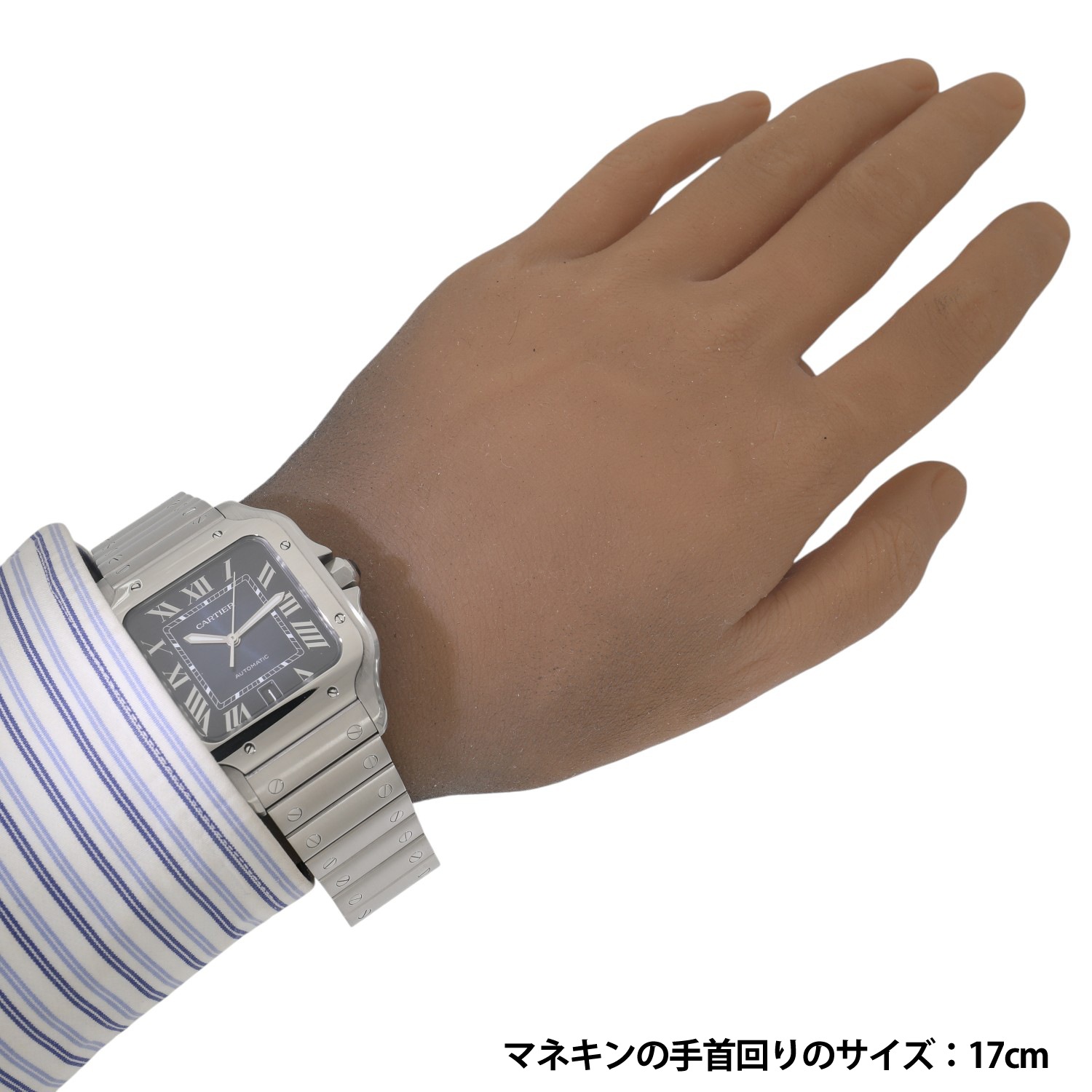 カルティエ サントスドゥカルティエ LM WSSA0030 ブルー CARTIER 中古メンズ 腕時計 送料無料 カルティエ サントスドゥカルティエLM 39.8mm WSSA0047 メンズ 腕時計