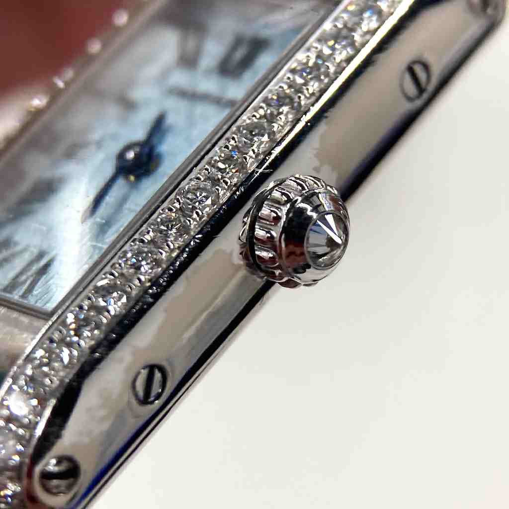 C7595 | [中古]カルティエ タンクアロンジェ ベゼルダイヤ イタリア