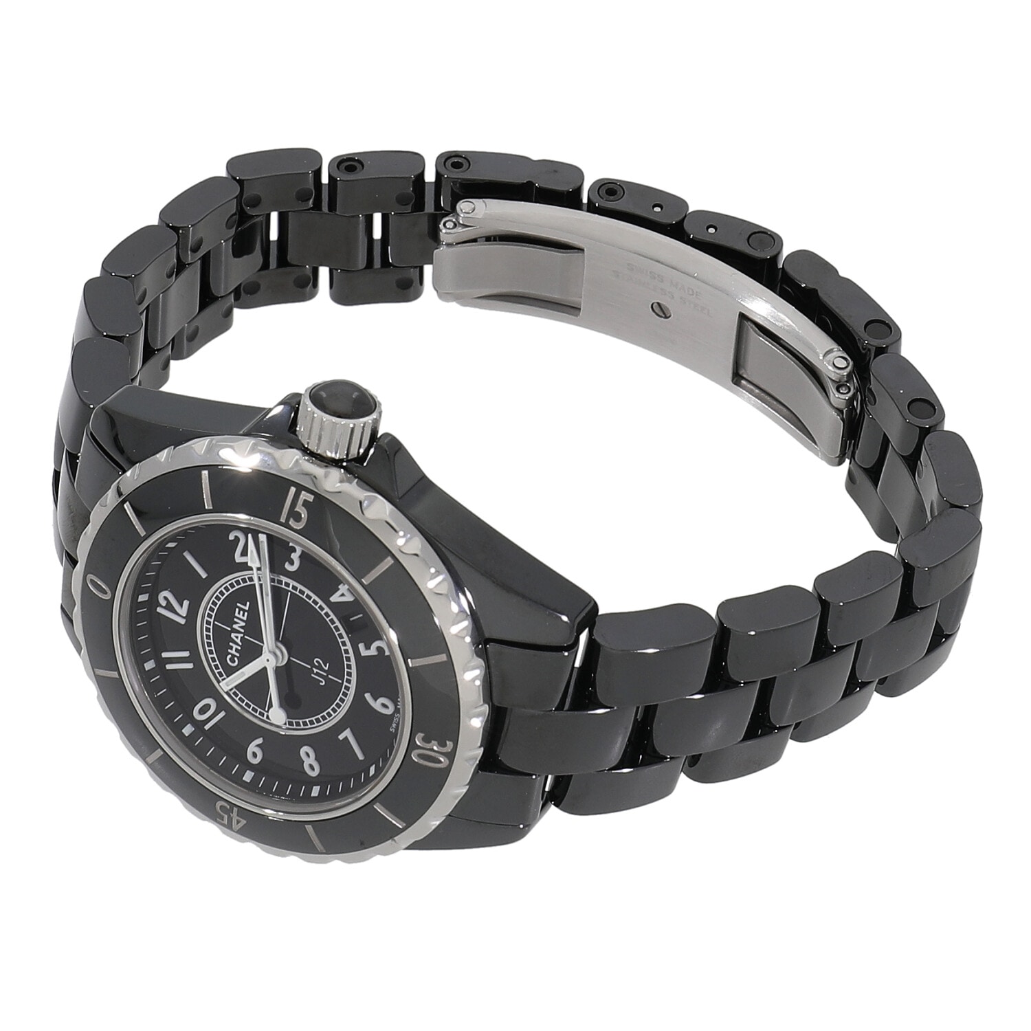 ブラックセラミック 黒 J12 33mm 腕時計 J12 ブラック - スイスウォッチ | CHANEL シャネル